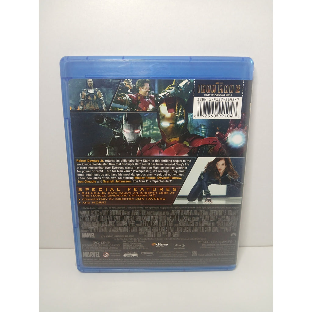 IRON MAN 2 BLU RAY MOVIE CLEANED* TESTED WORKING