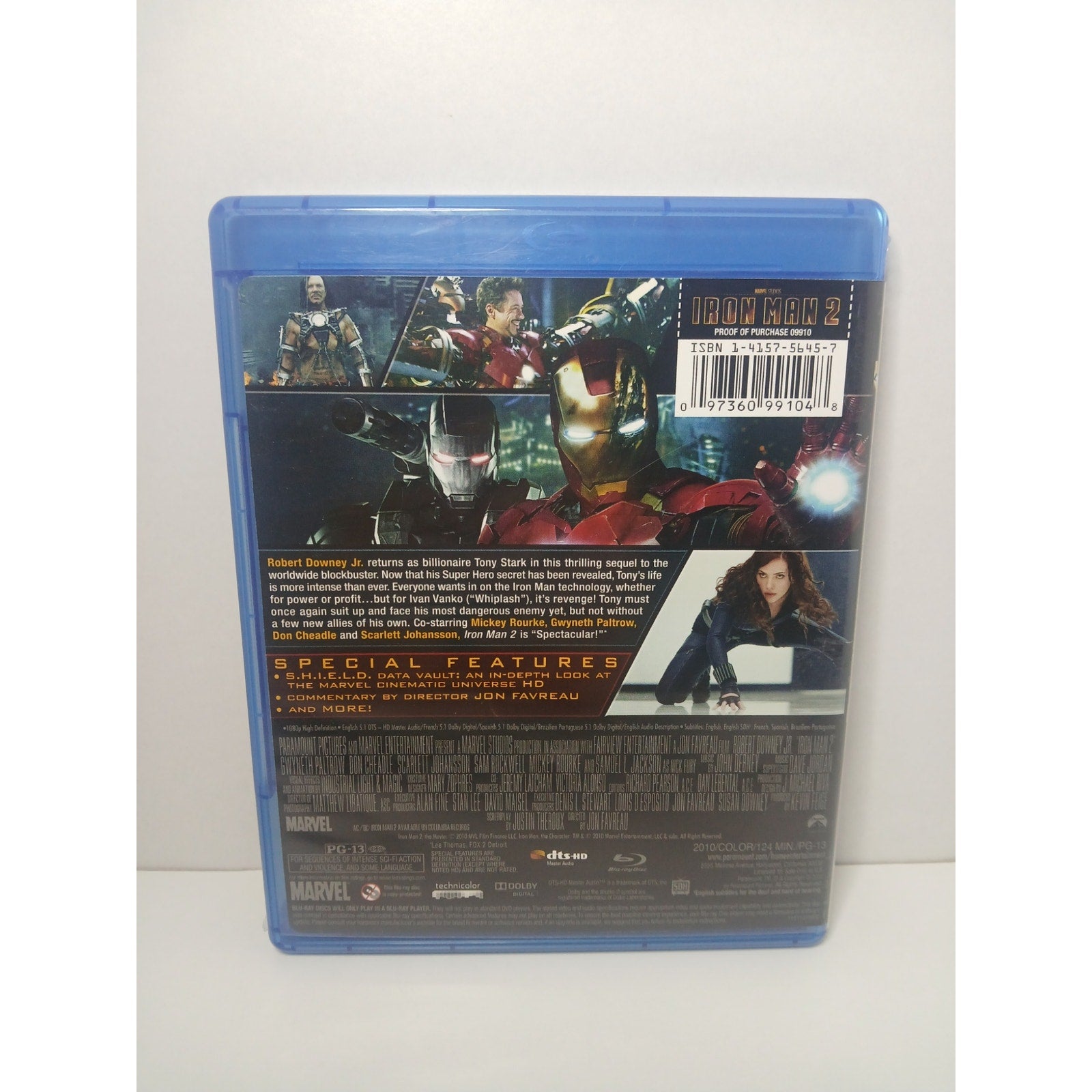 IRON MAN 2 BLU RAY MOVIE CLEANED* TESTED WORKING