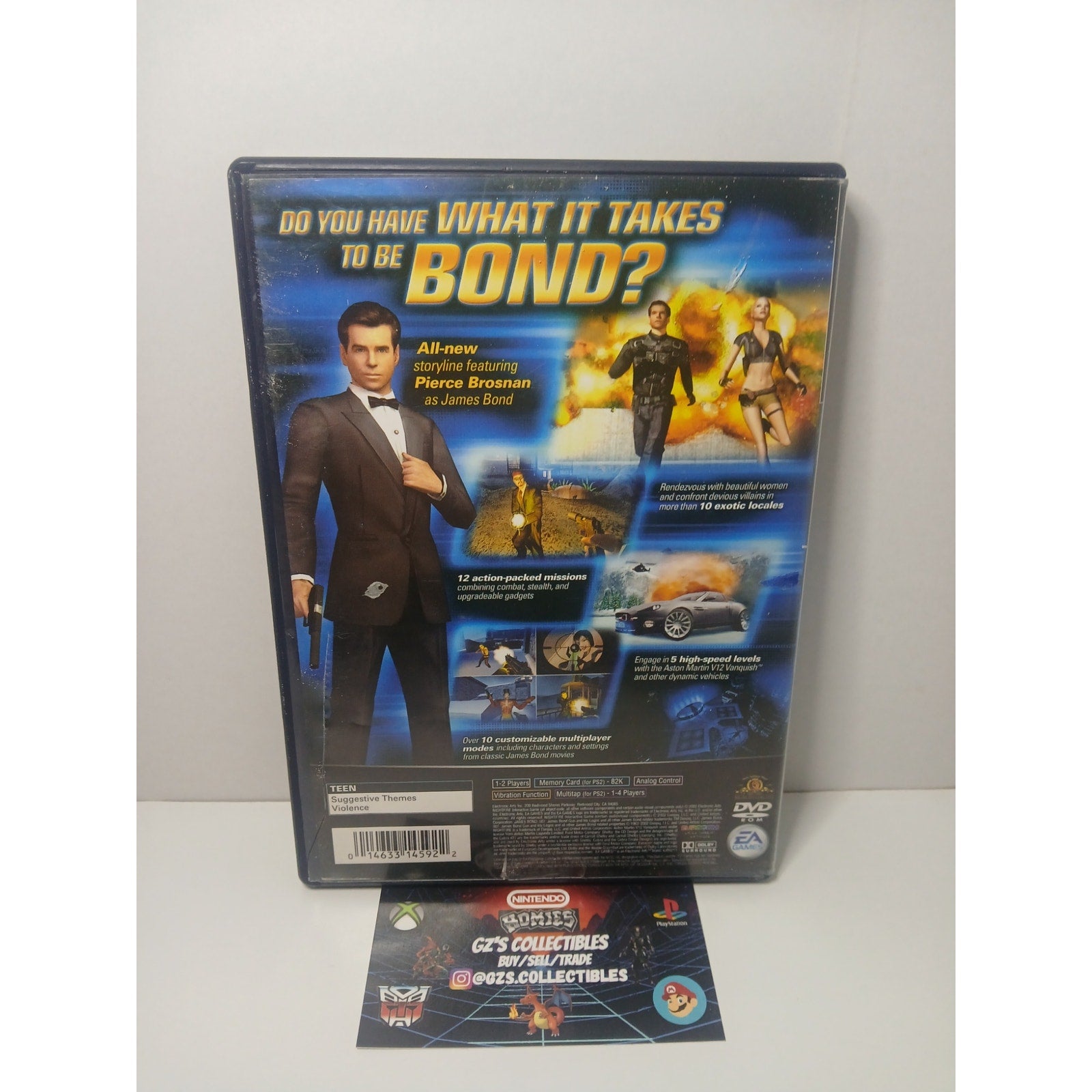 007 AGENT UNDER FIRE & NIGHT FIRE BLACK LABELS CIB SONY PS2 TESTED WORKING