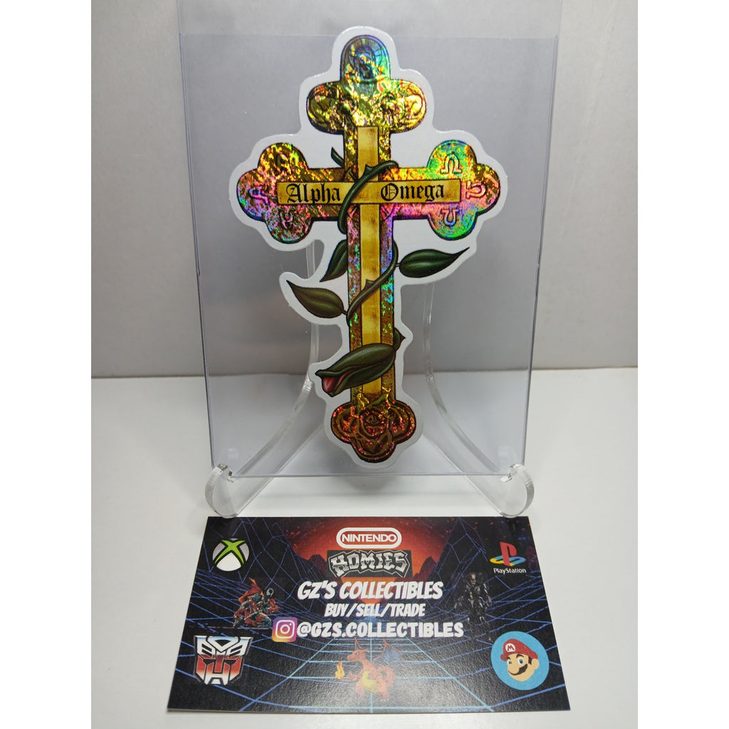 VINTAGE 2001 CROSS HOMIES GONZALES GRAPHICS HOLOGRAPHIC STICKER DECAL