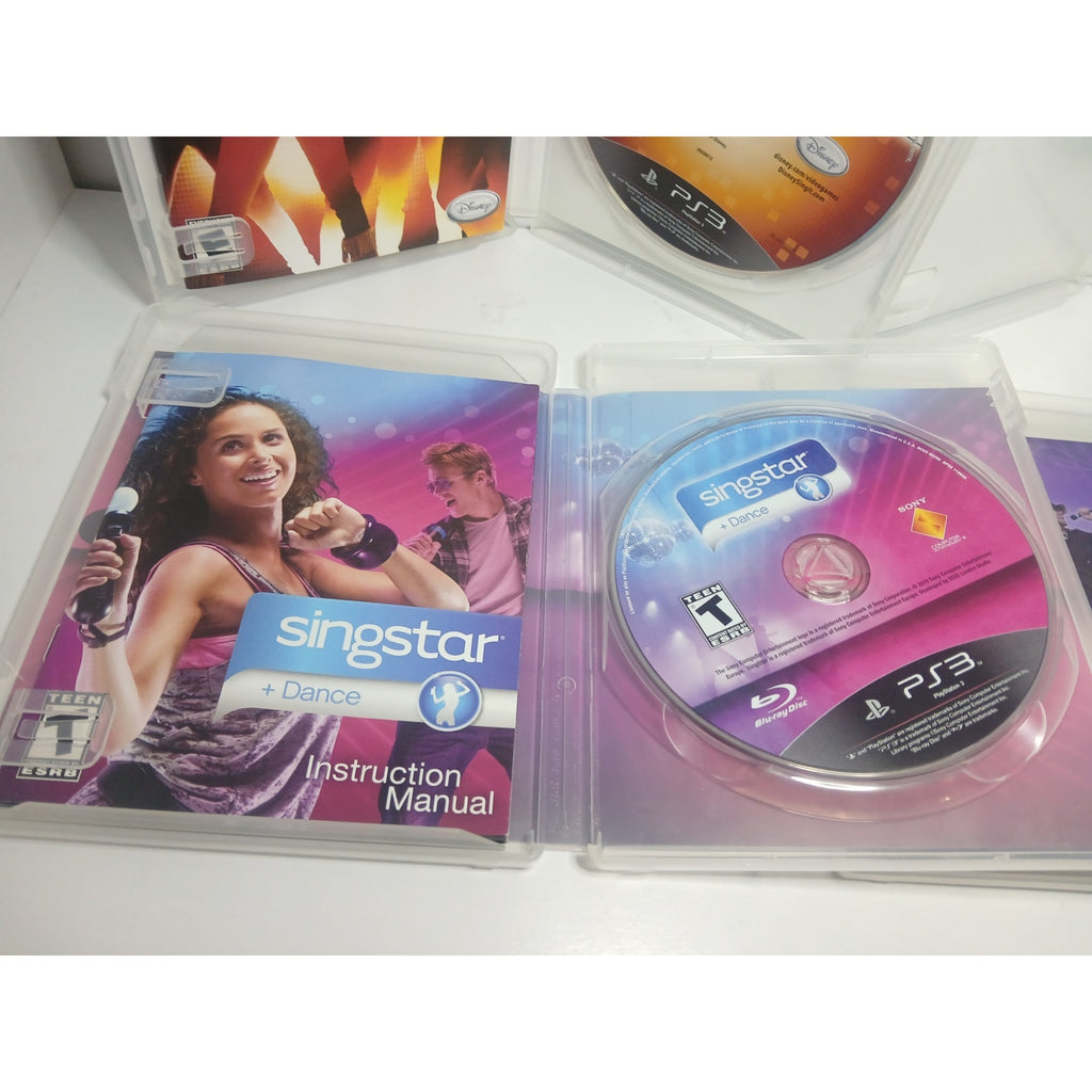 SONY PS3 SING STAR SING IT KARAOKE BUBDLE WITH MICROPHONES TESTED WORKING