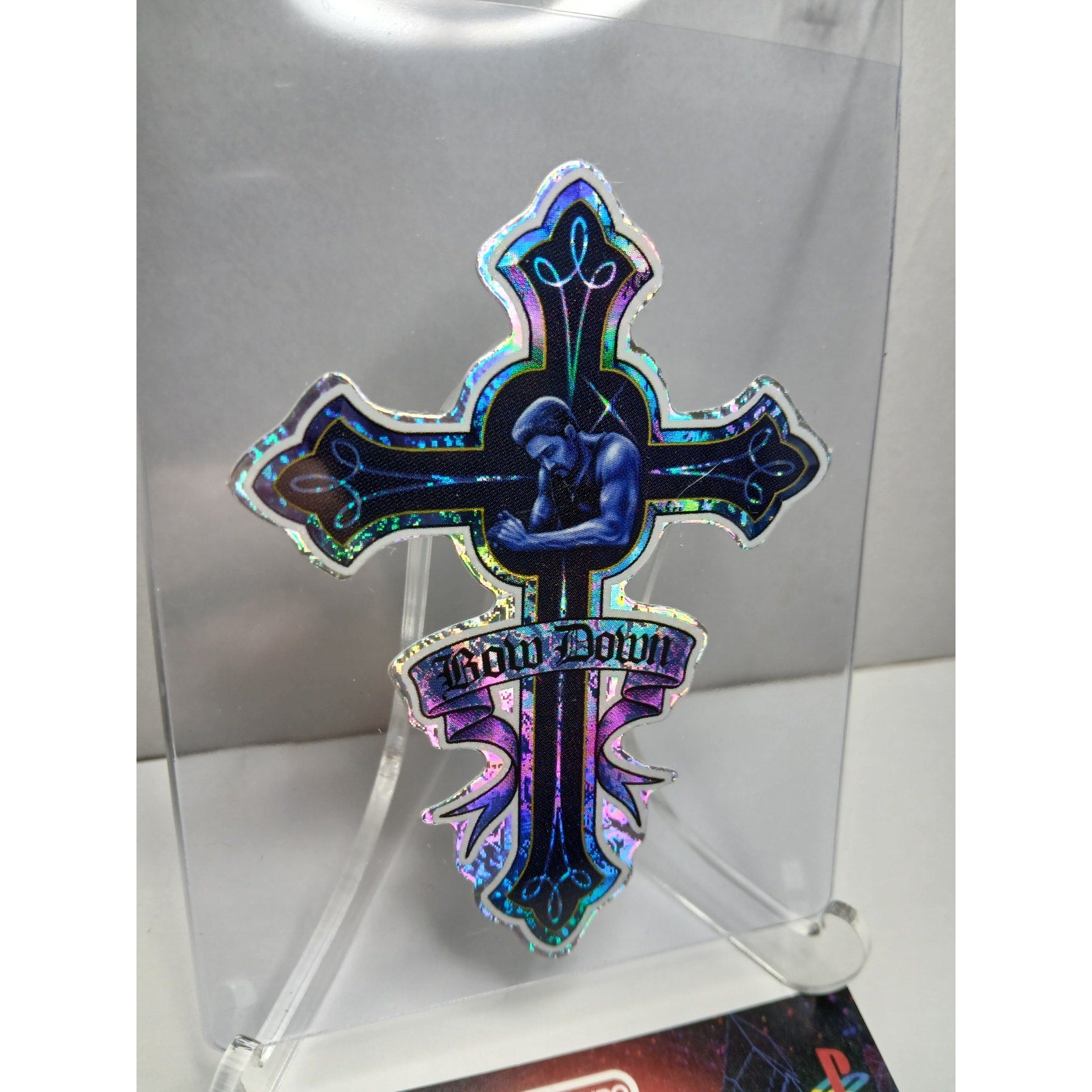 VINTAGE 2001 CROSS HOMIES GONZALES GRAPHICS HOLOGRAPHIC STICKER DECAL