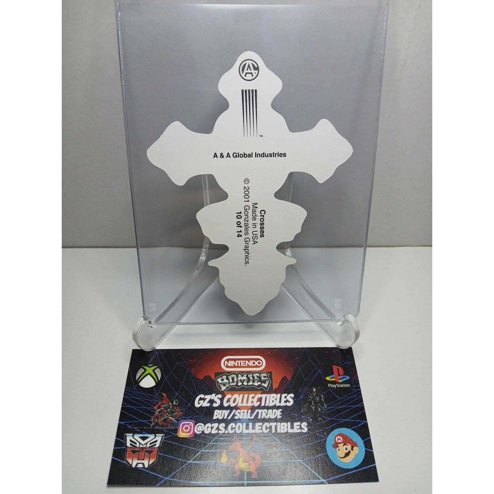 VINTAGE 2001 CROSS HOMIES GONZALES GRAPHICS HOLOGRAPHIC STICKER DECAL