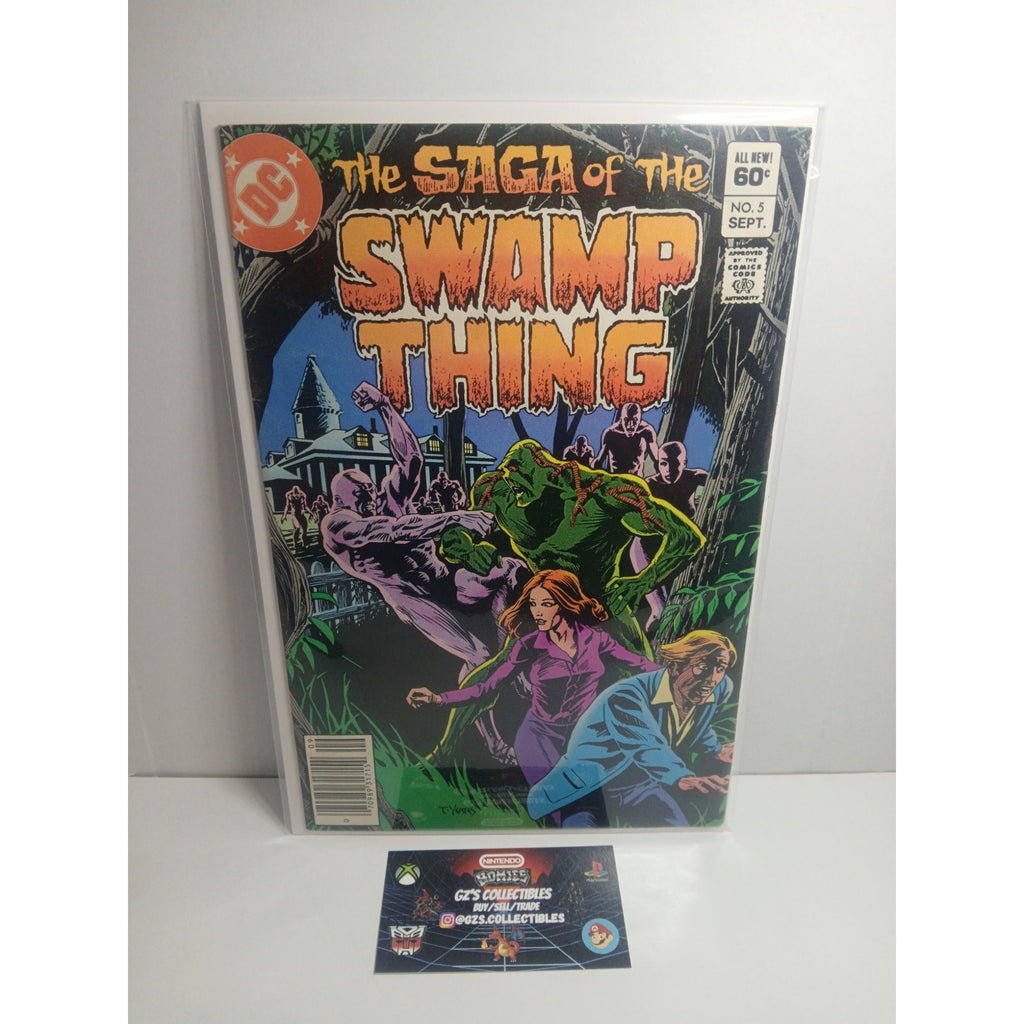 SAGA OF SWAMP THING #5 1982 DC COMICS NEW BAG/BOARD