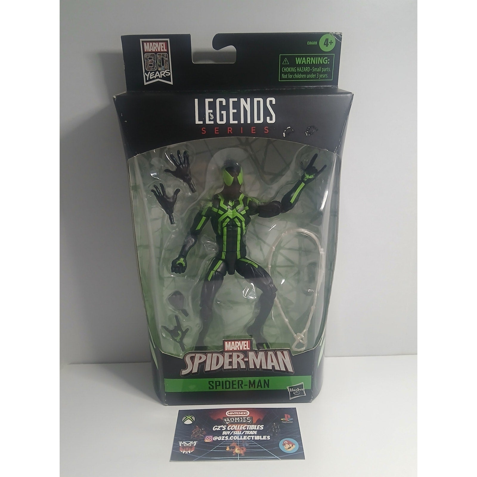 BIG TIME SPIDER-MAN GREEN 80 MARVEL LEGENDS NIB CIB (OPEN)