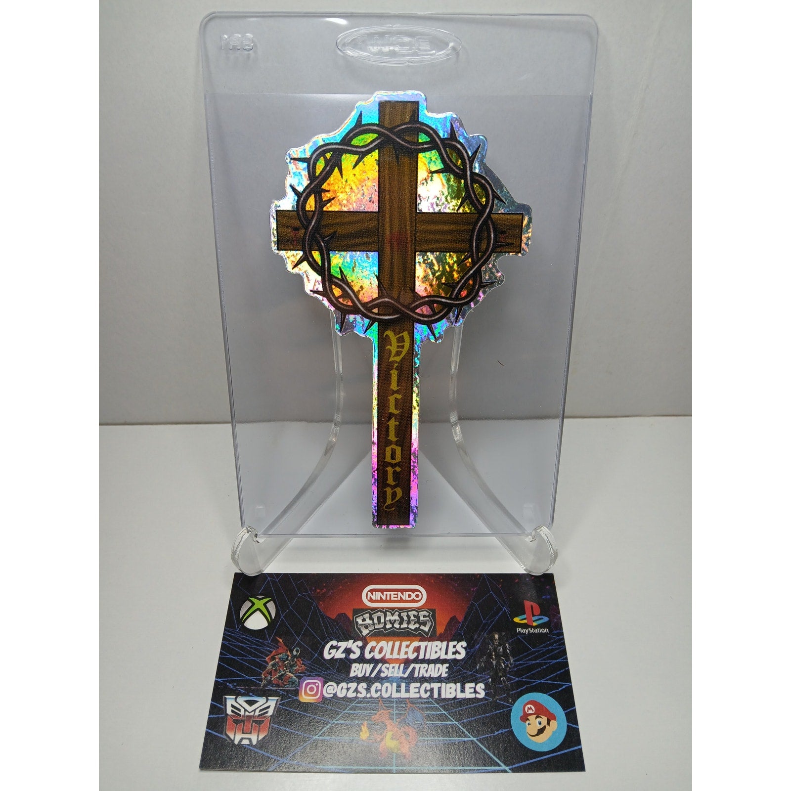 2001 VINTAGE CROSS HOMIES GONZALES GRAPHICS HOLOGRAPHIC STICKER DECAL