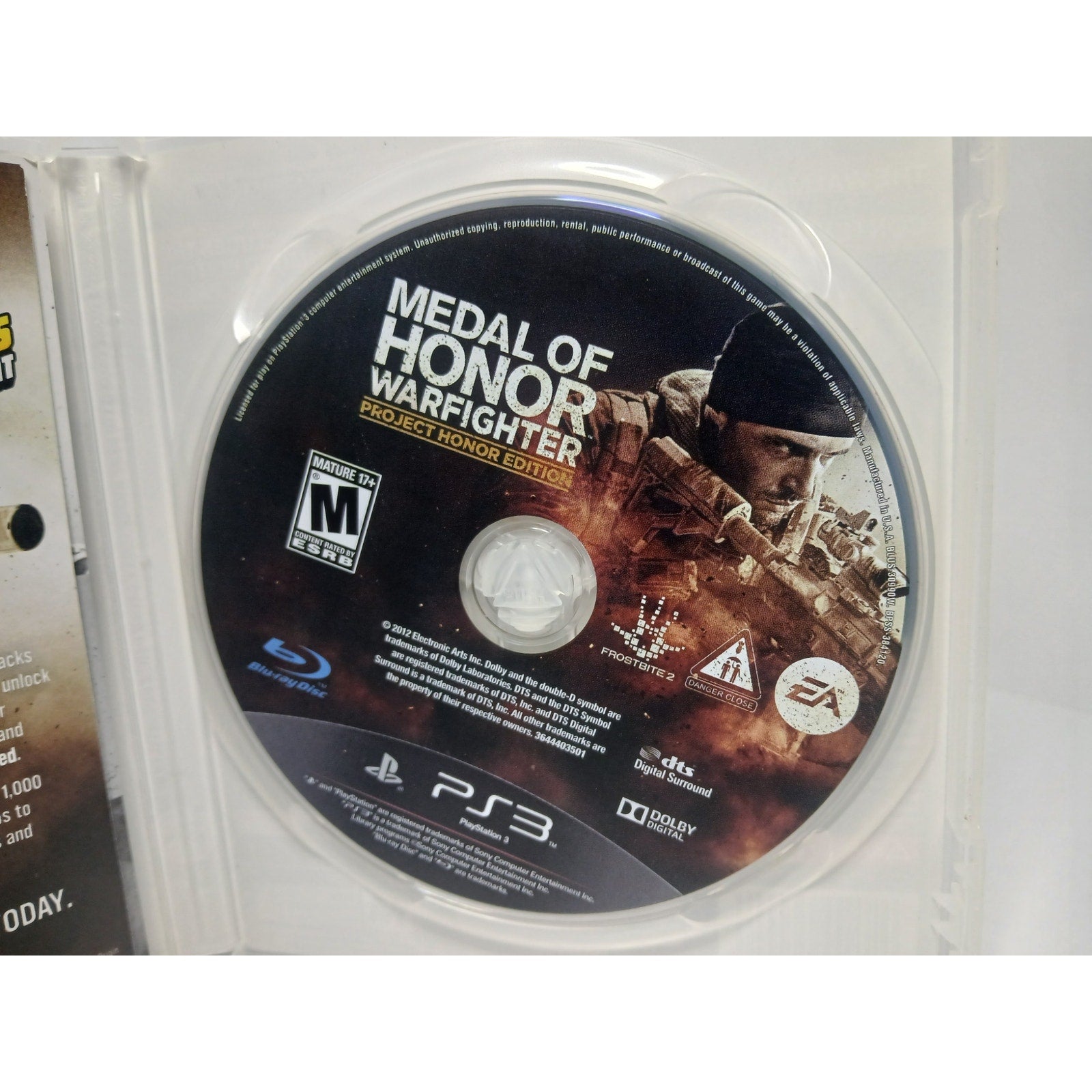 MEDAL OF HONOR WAR FIGHTER LIMITED EDITION CIB SONY PS3 GAME TESTED WORKING