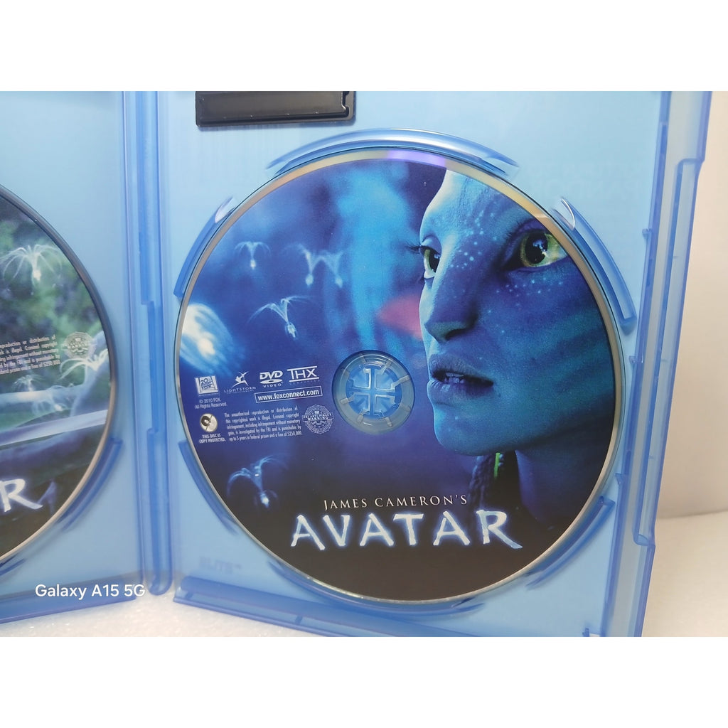JAMES CAMERON AVATAR CIB W/ SLEEVE BLU RAY/DVD MOVIE CLEANED TESTED WORKING
