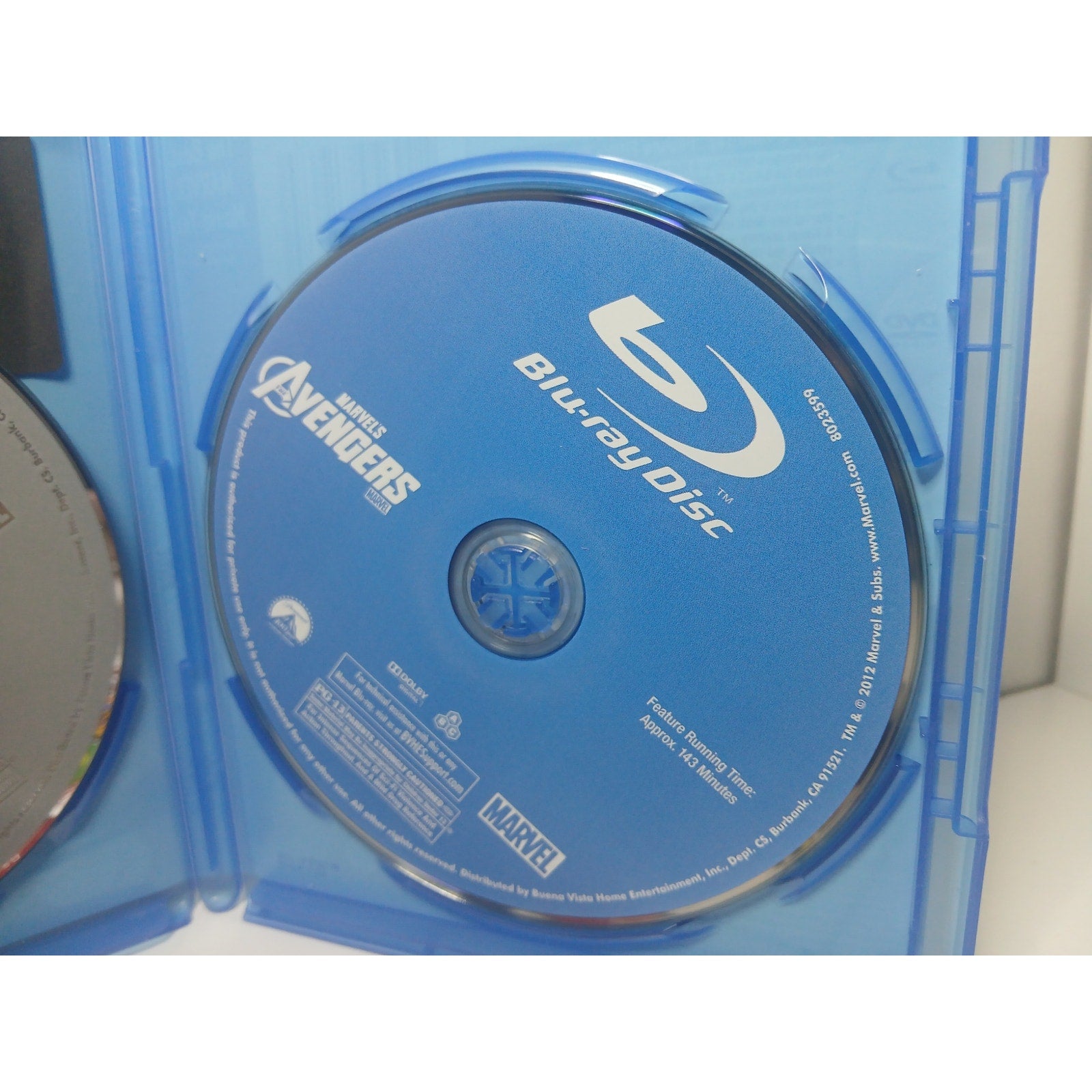 MARVEL AVENGERS 3D/BLU RAY/DVD/MUSIC MOVIE CLEANED* TESTED WORKING