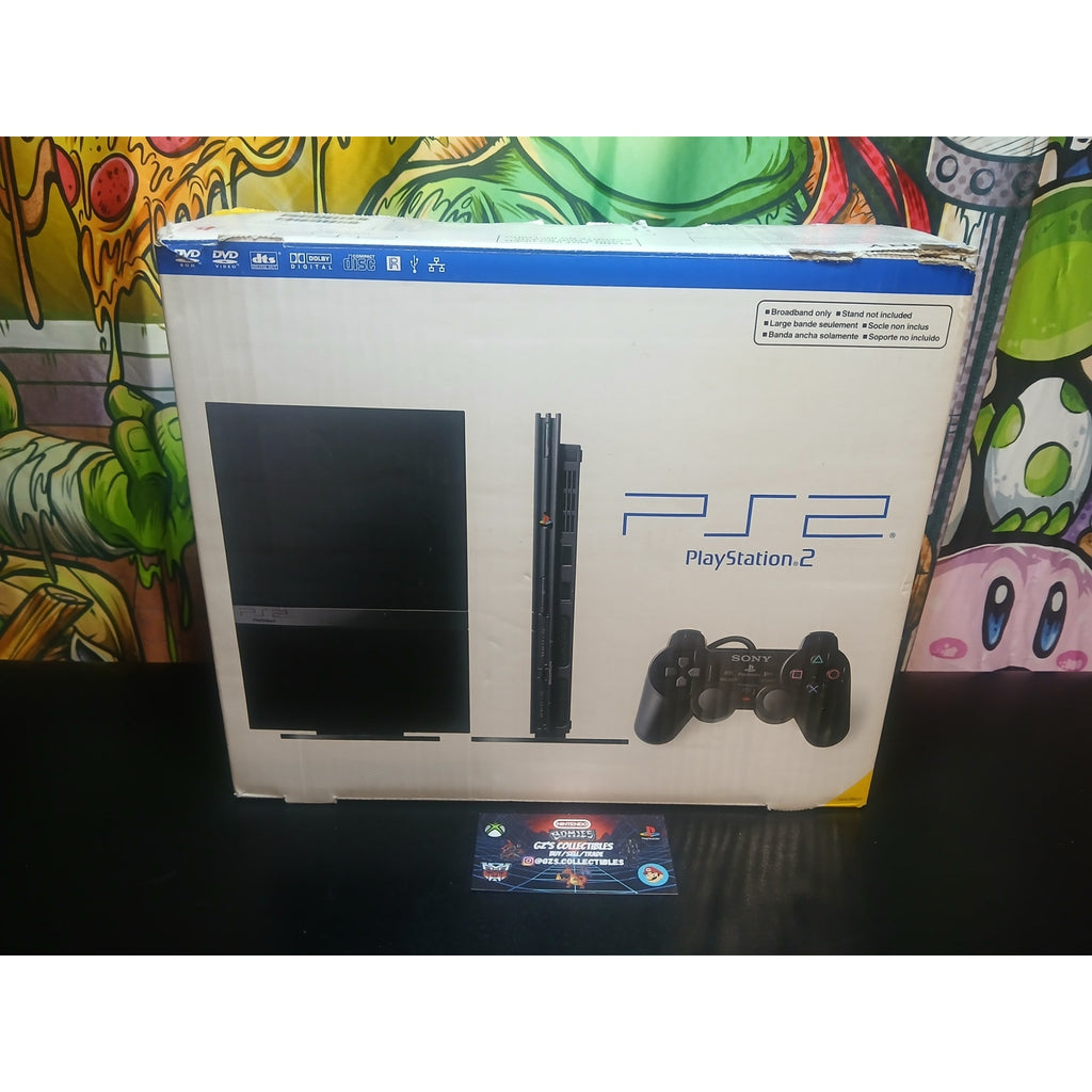 SONY PS2 SLIM CONSOLE W/ BOX ACCESRORIES TESTED WORKING FAST FREE SHIPPING