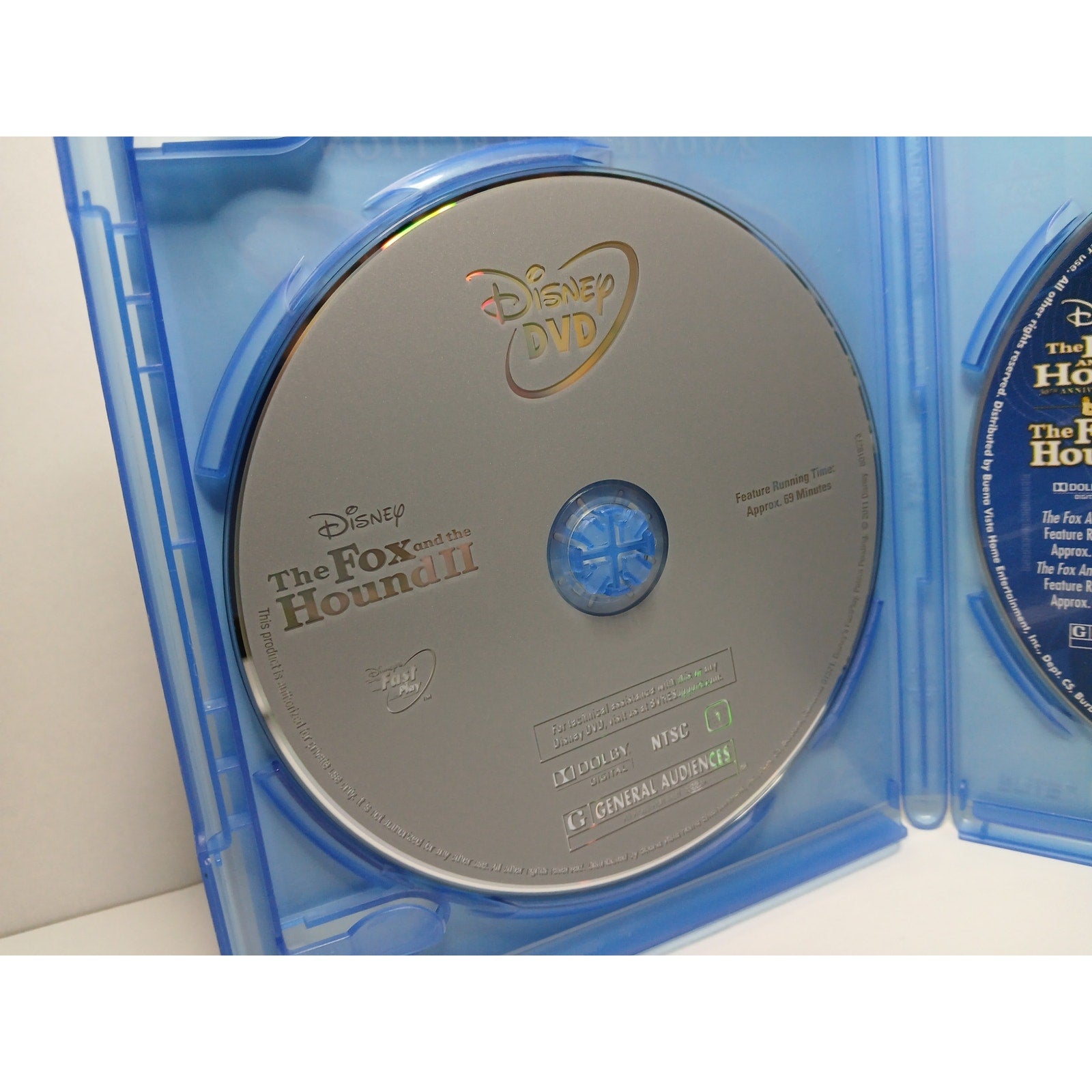 DISNEY THE FOX AND THE HOUND 1+2 BLU RAY/DVD MOVIES CLEANED* TESTED WORKING