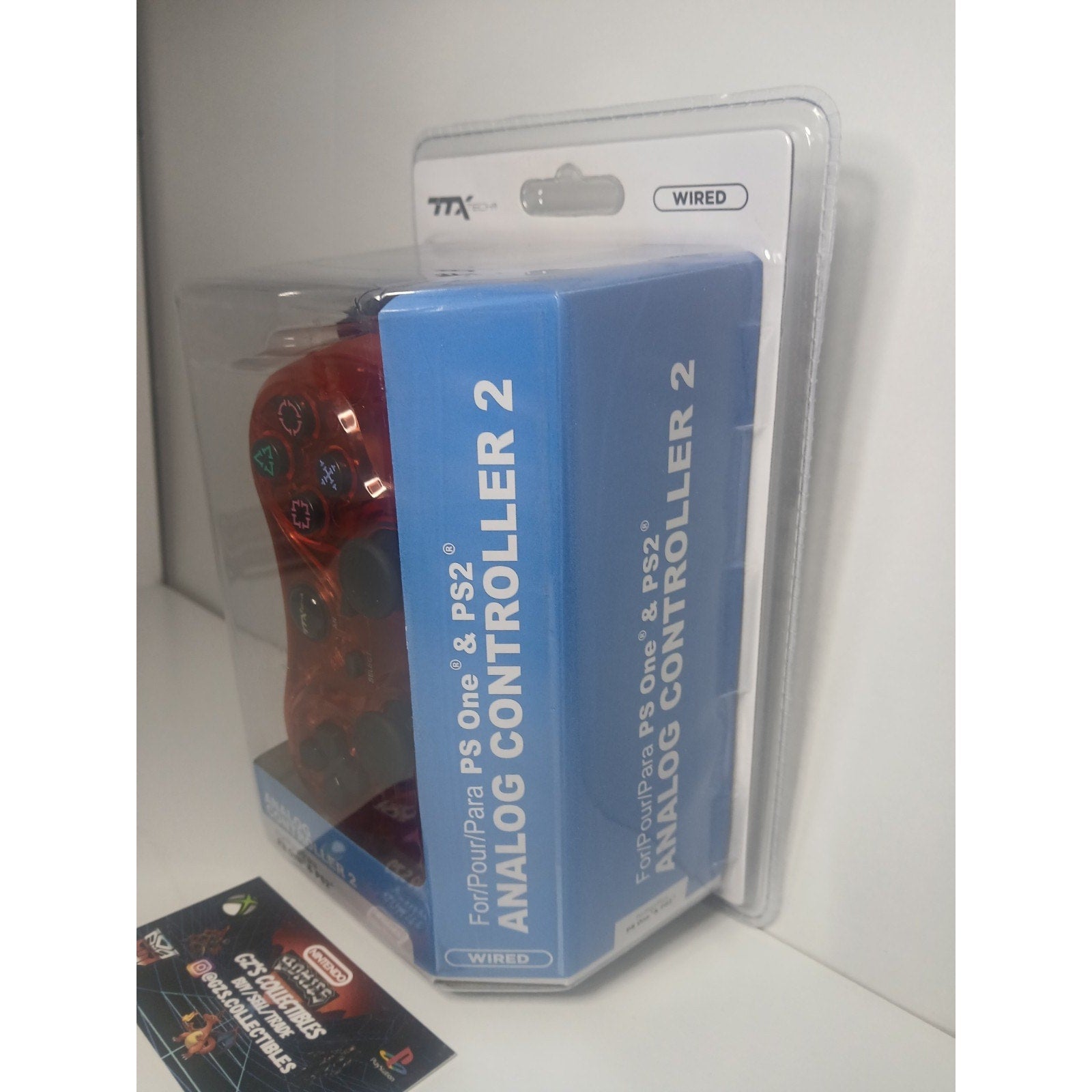 ✅ SONY PS2 TTX RED TRANSLUCENT ANALOG CONTROLLER NEW SEALED