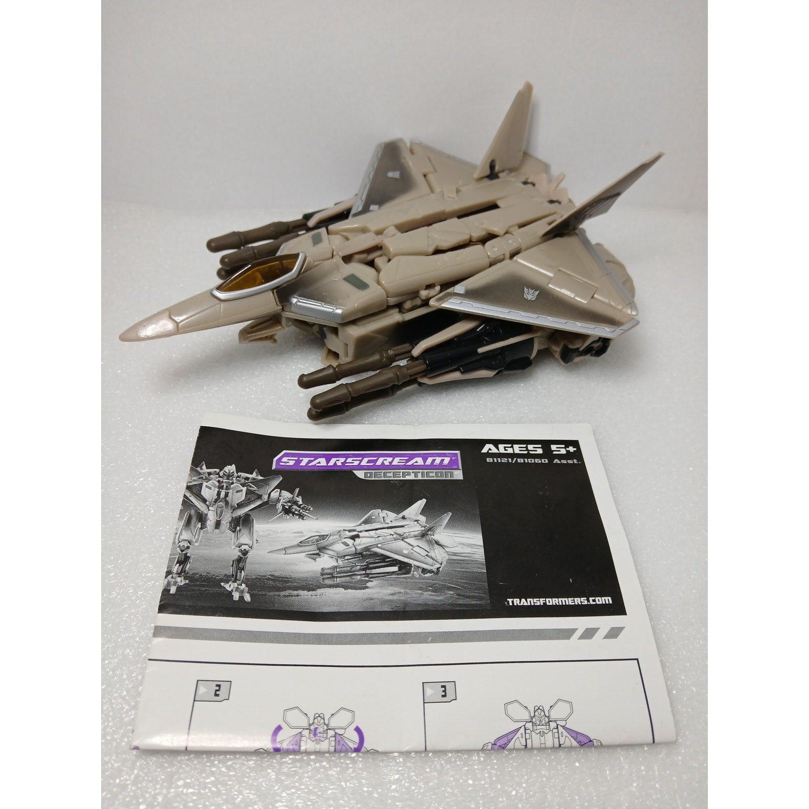 STARSCREAM JET 2007 VOYAGER TRANSFORMERS DECEPTICON FIGURE