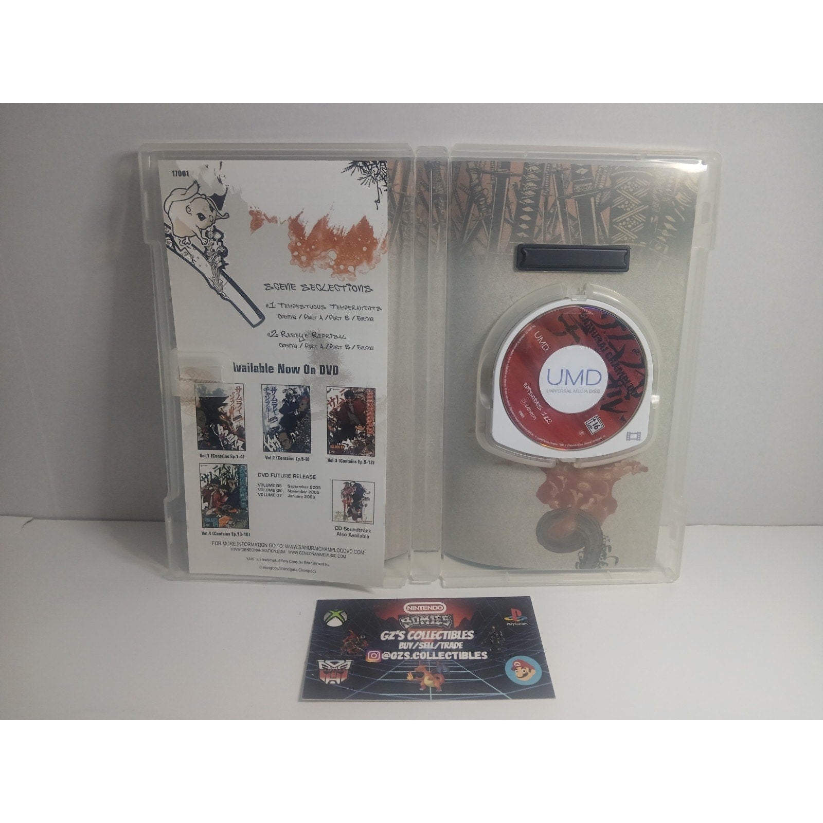 ✅ SONY PSP SAMURAI CHAMPLOO VOL 1 & 2 UMD MOVIE CIB TESTED WORKING MINT