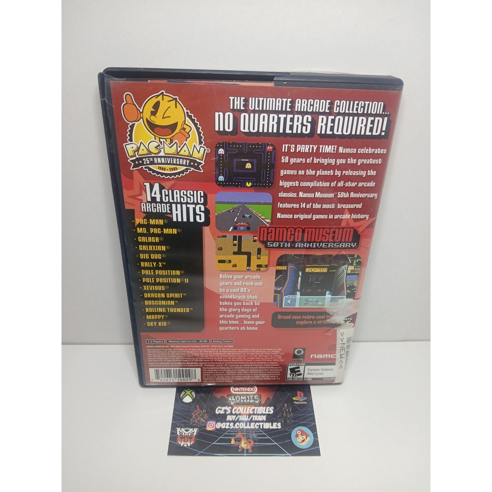 NAMCO MUSEUM 50TH ANNIVERSARY SONY PS2 TESTED WORKING
