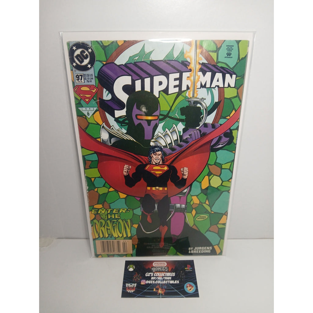 SUPERMAN #97 1995 DC COMICS NEW BAG/BOARD