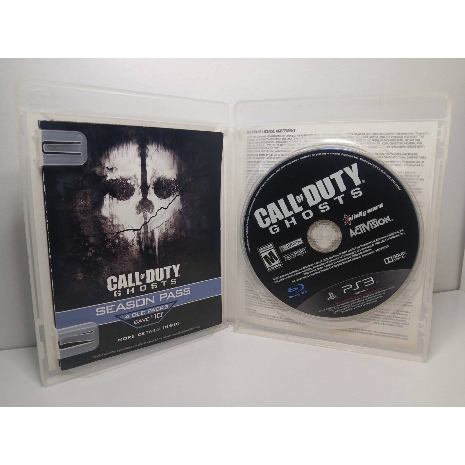 CALL OF DUTY GHOSTS CIB SONY PS3 GAME TESTED WORKING
