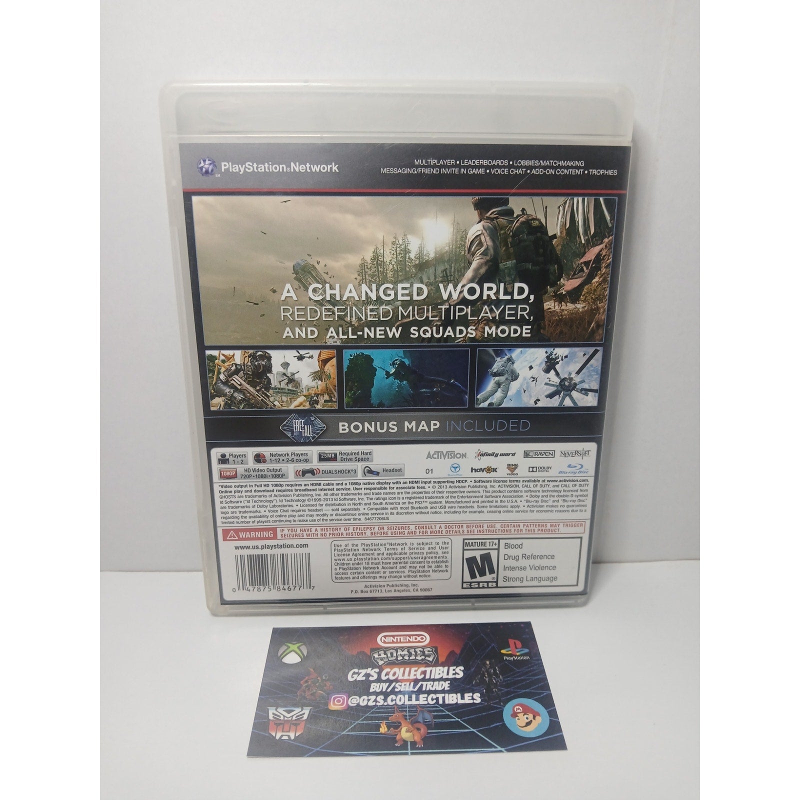 CALL OF DUTY GHOSTS CIB SONY PS3 TESTED WORKING