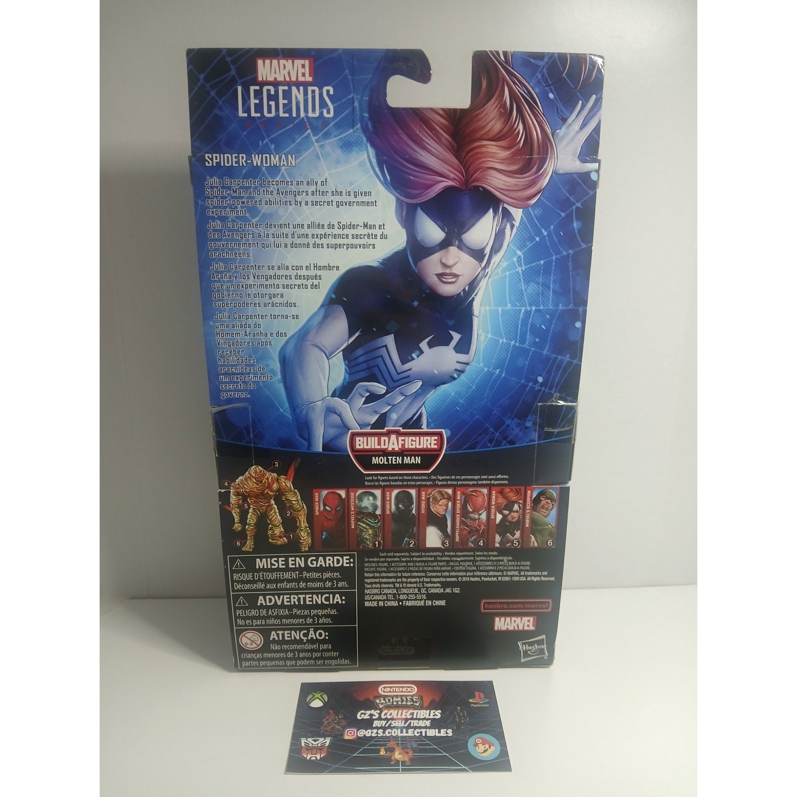SPIDER WOMAN SPIDER MAN BAF MARVEL LEGENDS NIB CIB (OPEN)
