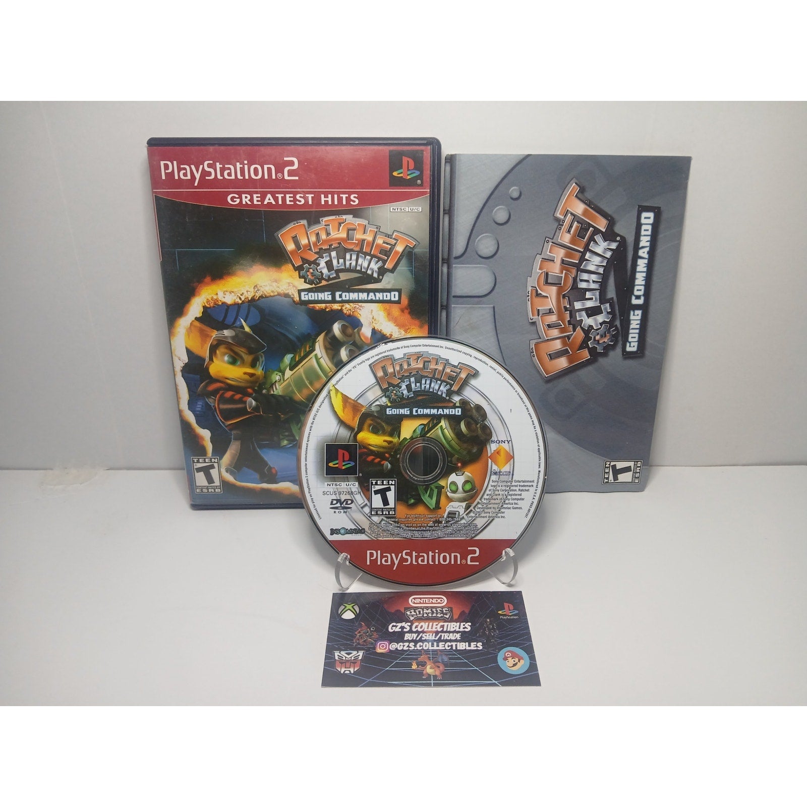 RATCHET & CLANK + GOING COMMANDO LOT SONY PS2 TESTED WORKING