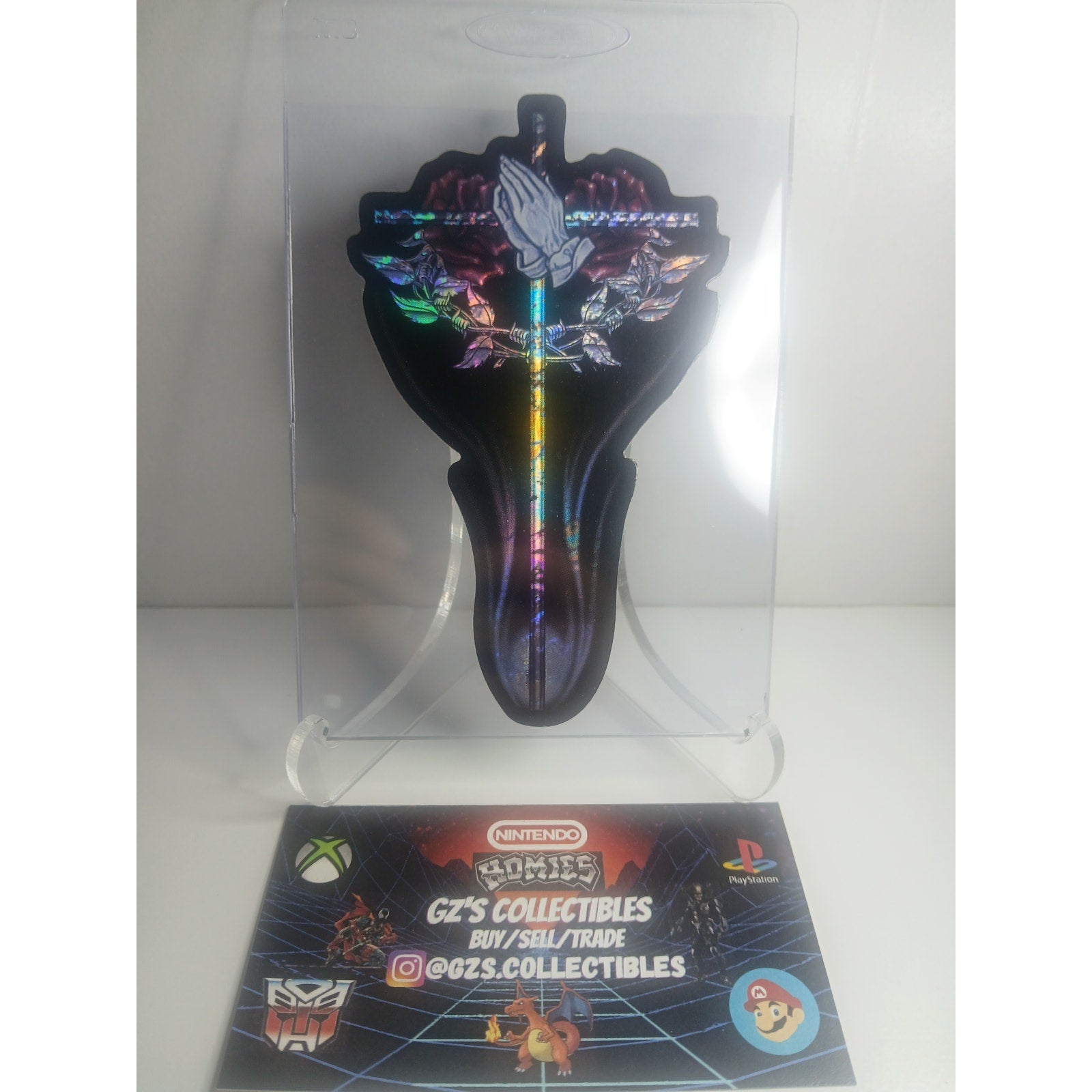 VINTAGE 2001 CROSS HOMIES GONZALES GRAPHICS HOLOGRAPHIC STICKER DECAL