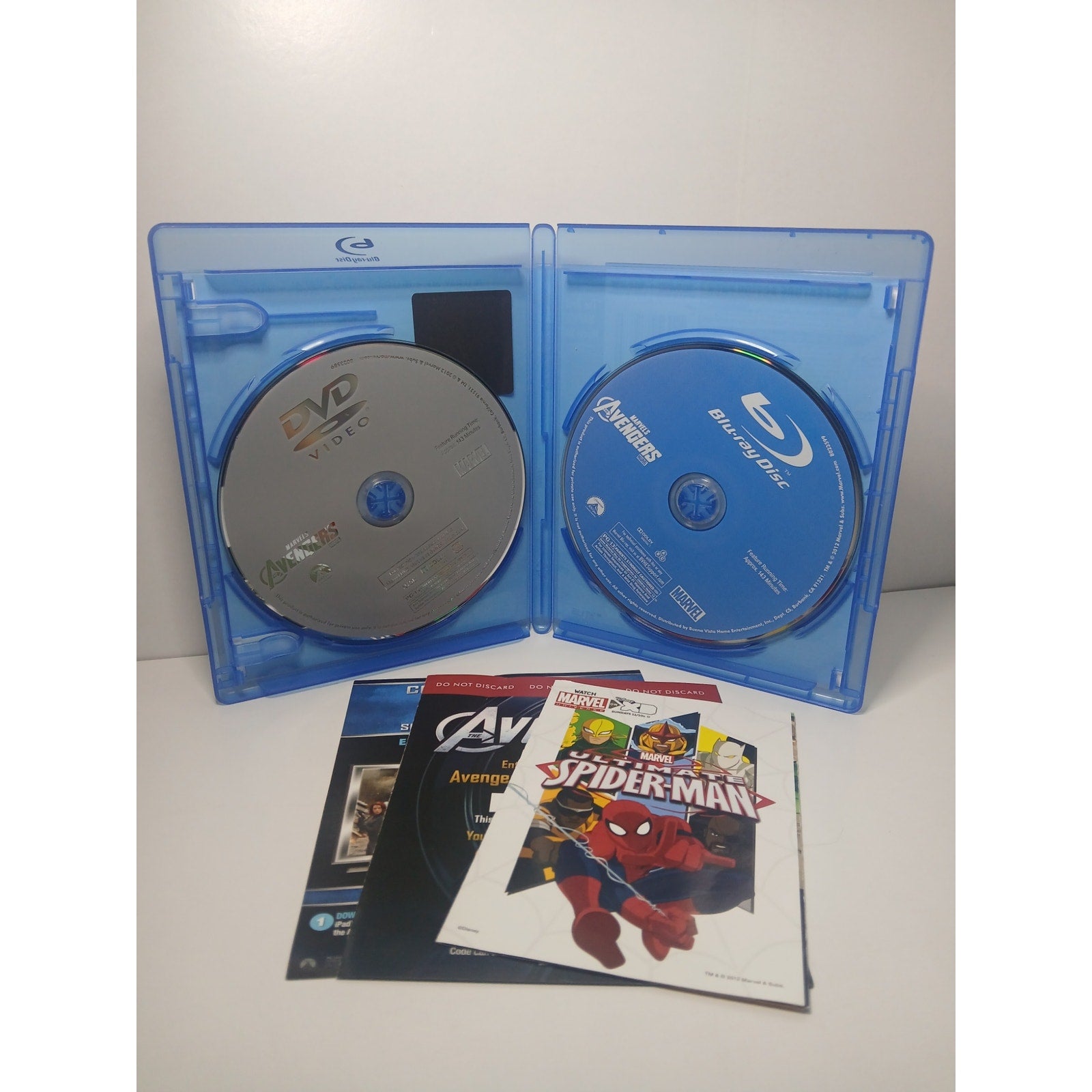 MARVEL AVENGERS 3D/BLU RAY/DVD/MUSIC MOVIE CLEANED* TESTED WORKING