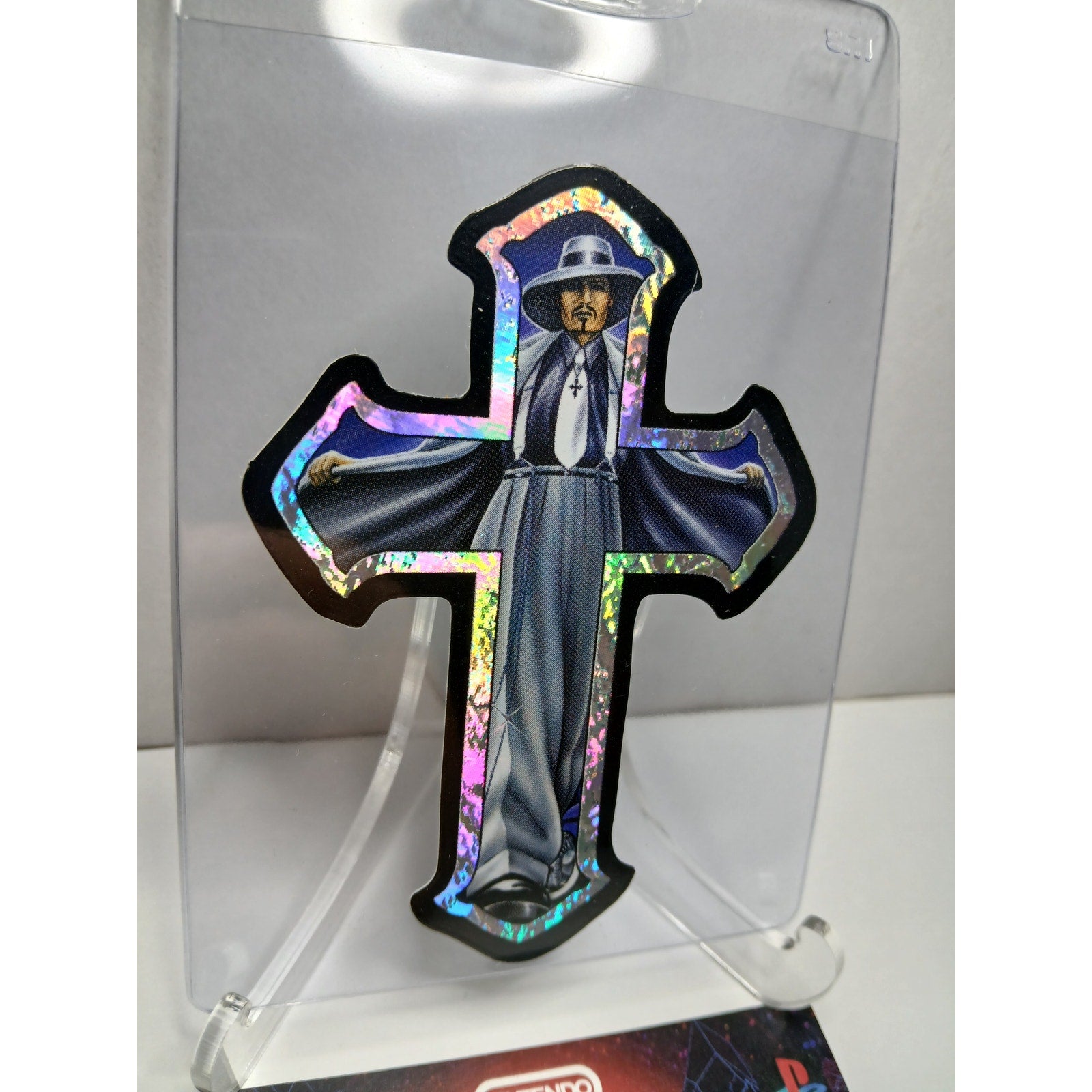 VINTAGE 2001 CROSS HOMIES GONZALES GRAPHICS HOLOGRAPHIC STICKER DECAL