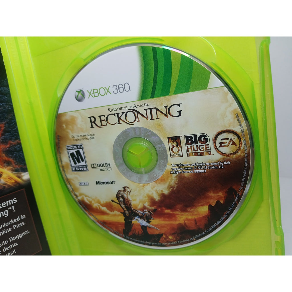 RECKONING KINGDOM OF AMALUR XBOX 360 GAME TESTED WORKING