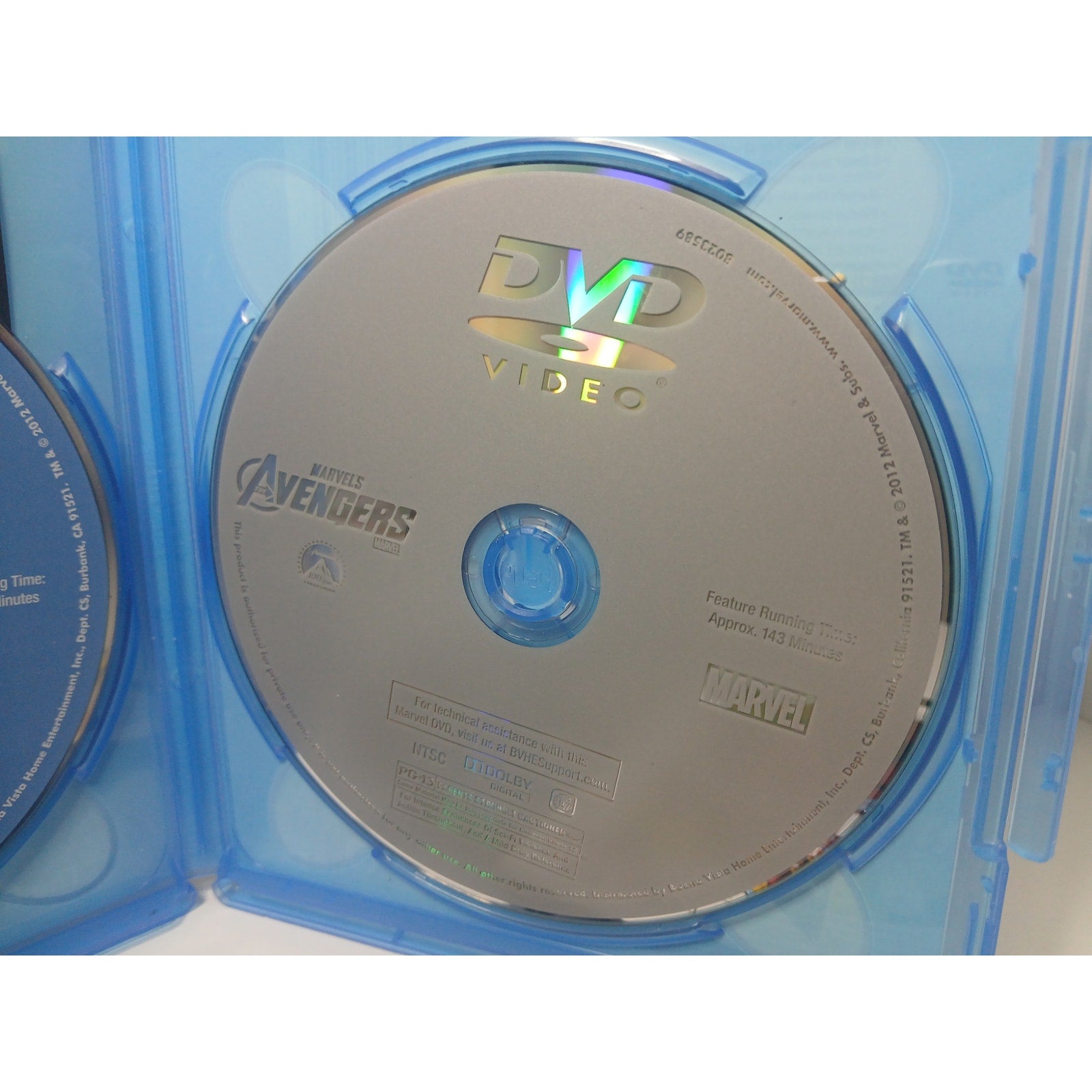 MARVEL AVENGERS BLU RAY/DVD MOVIE CLEANED* TESTED WORKING