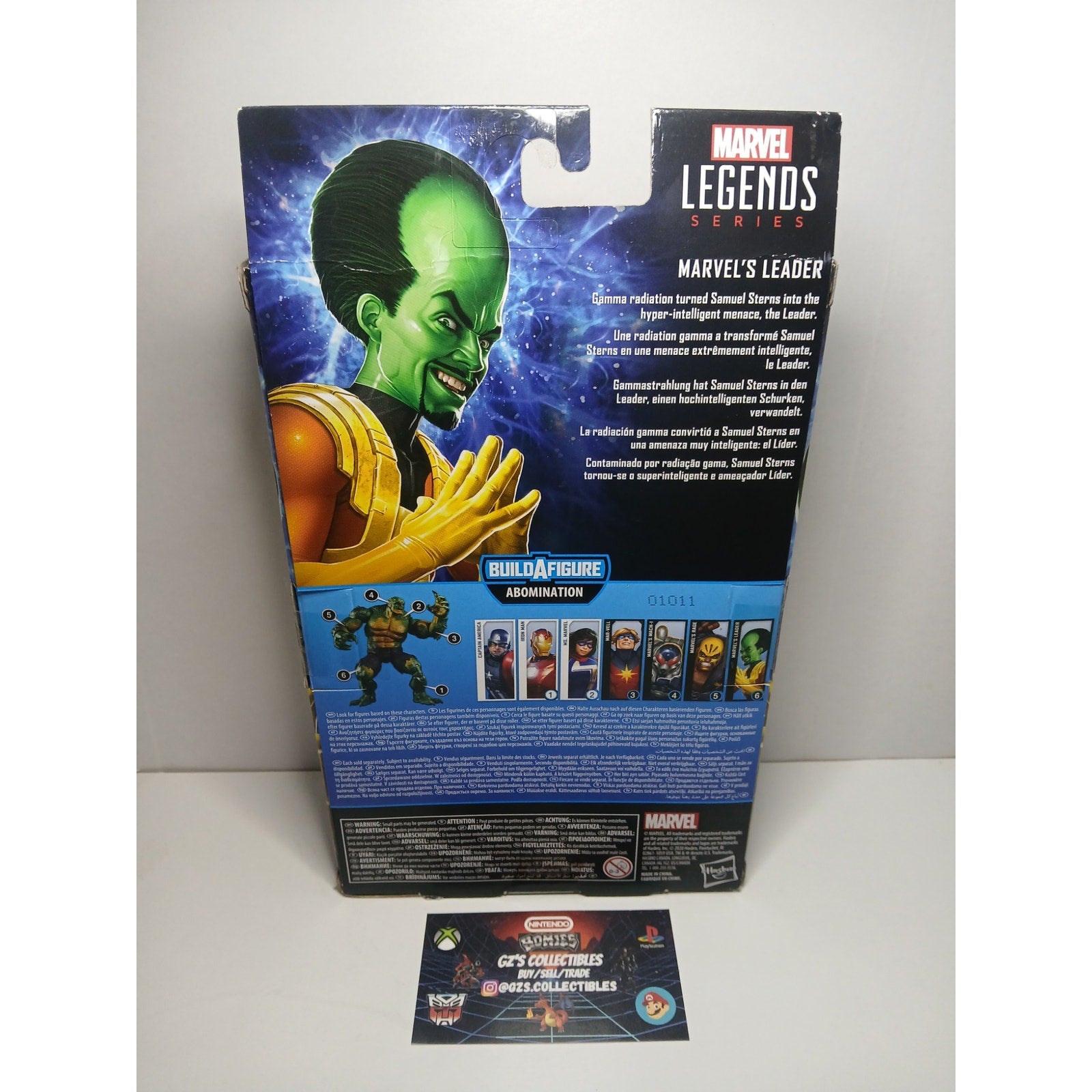 GREEN LEADER BAF ABOMINATION MARVEL LEGENDS NEW SEALED