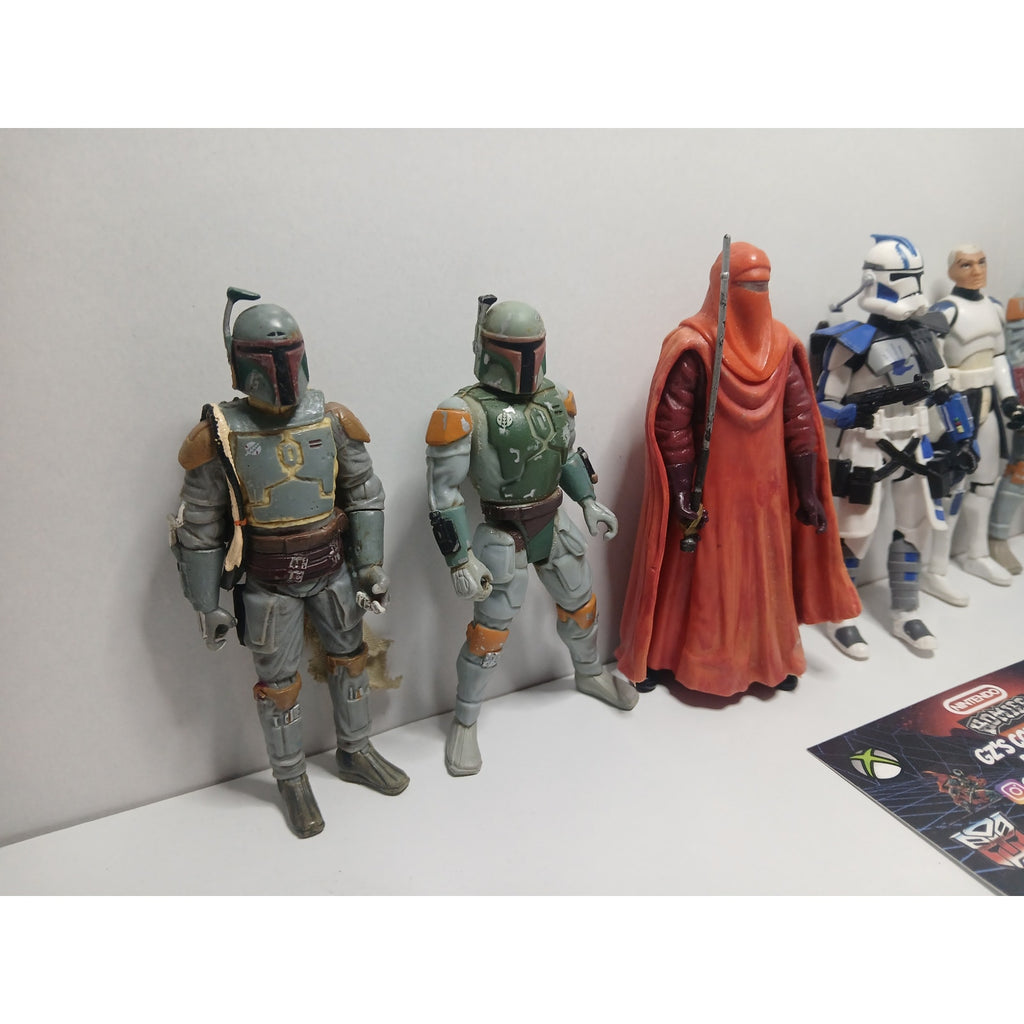 STAR WARS FIGURES LOT OF 7 CLONES BOBA FETT MISC FIGURES