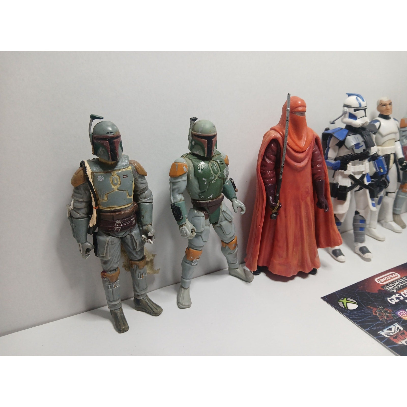STAR WARS FIGURES LOT OF 7 CLONES BOBA FETT MISC FIGURES