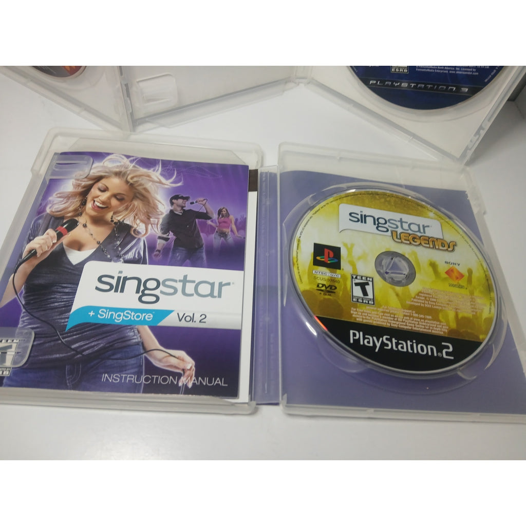 SONY PS3 SING STAR SING IT KARAOKE BUBDLE WITH MICROPHONES TESTED WORKING