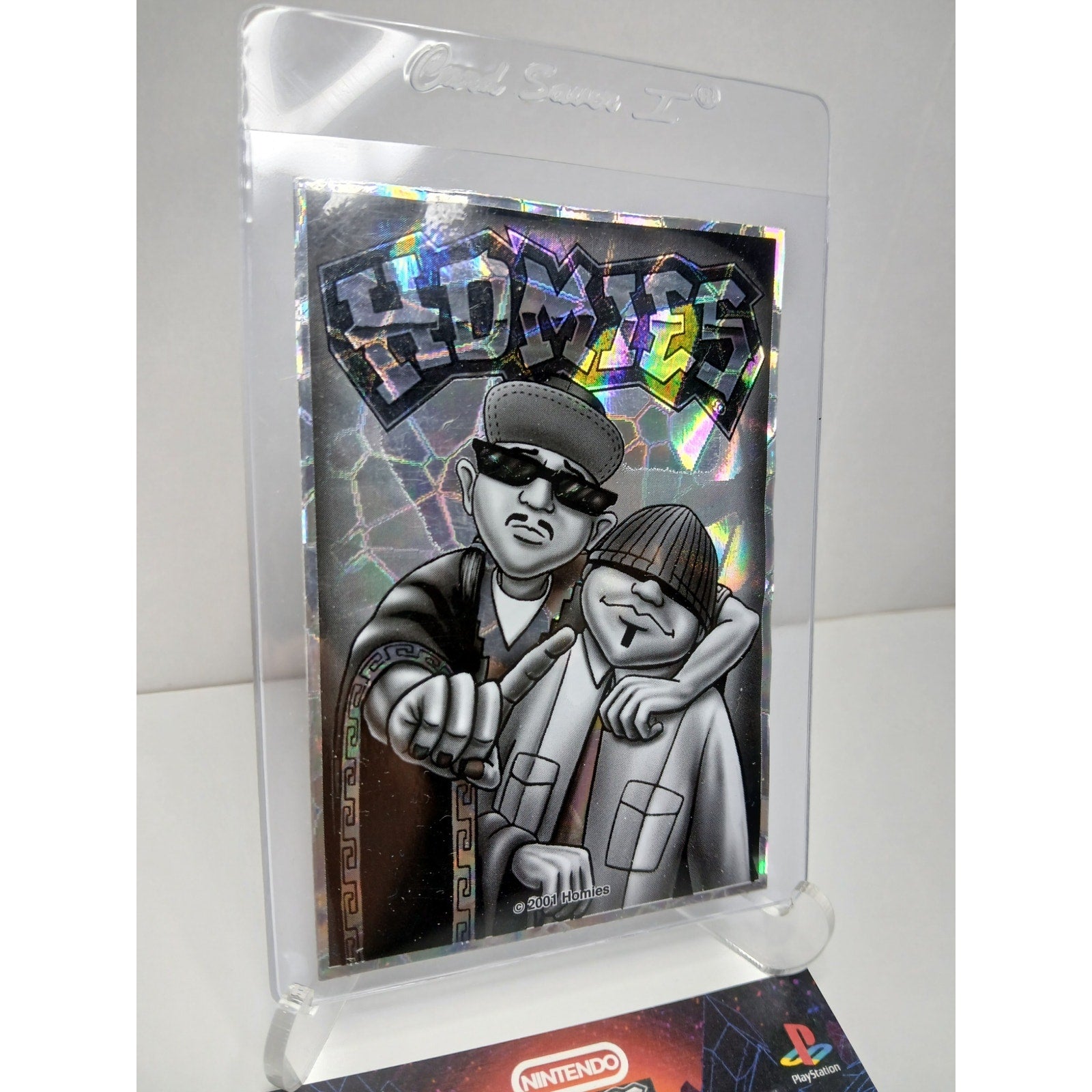 RAZA 8BALL VINTAGE 2001 SERIES 2 HOMIES GONZALES GRAPHICS HOLOGRAPHIC STICKER