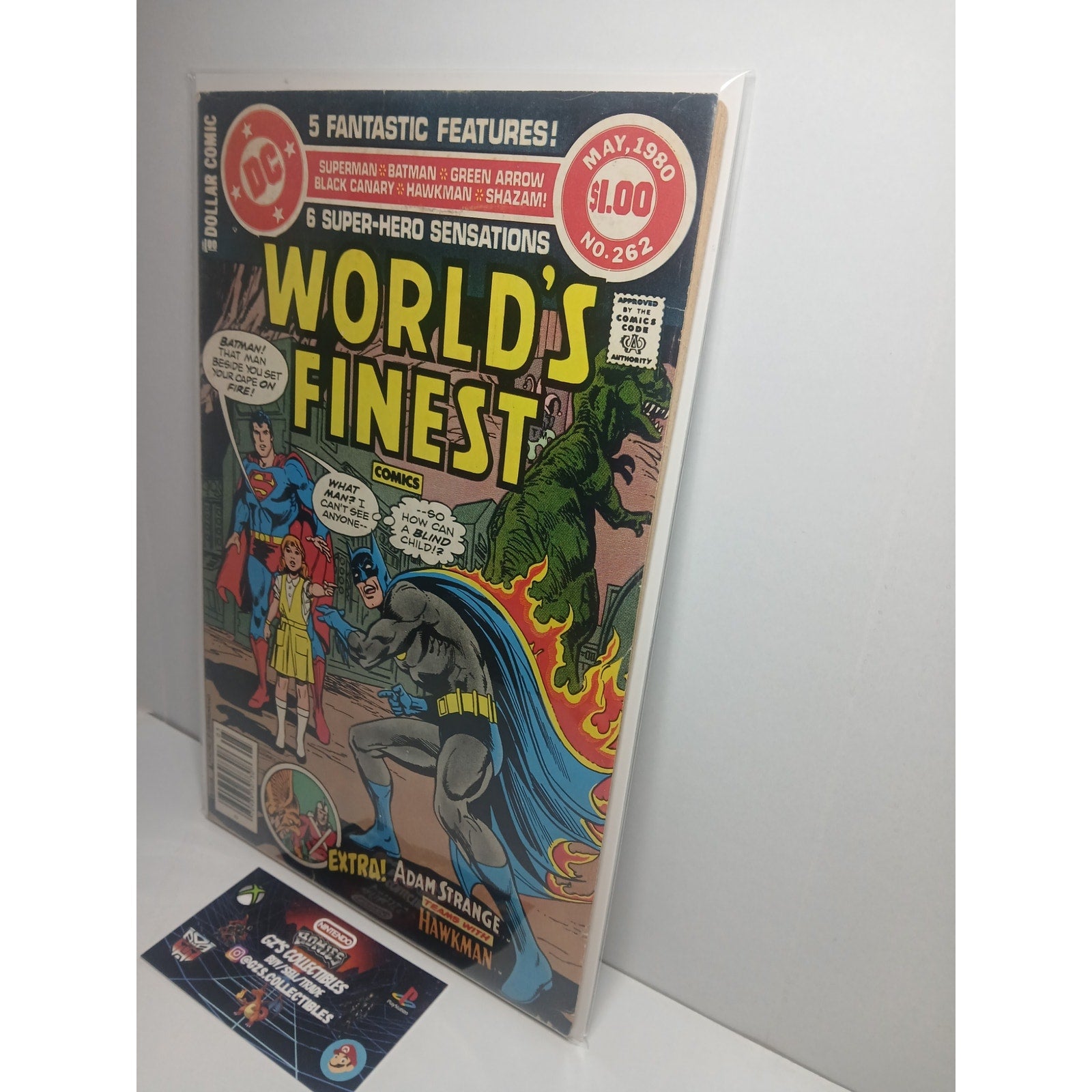 WORLD'S FINEST #262 BATMAN SUPERMAN 1980 DC COMICS NEW BAG/BOARD