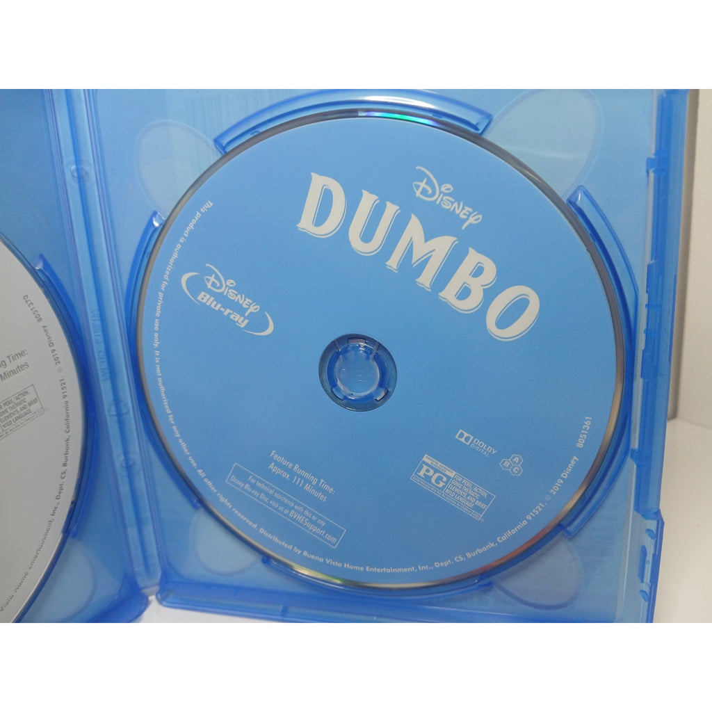 DISNEY DUMBO BLU RAY/DVD/DIGITAL MOVIE CLEANED* TESTED WORKING
