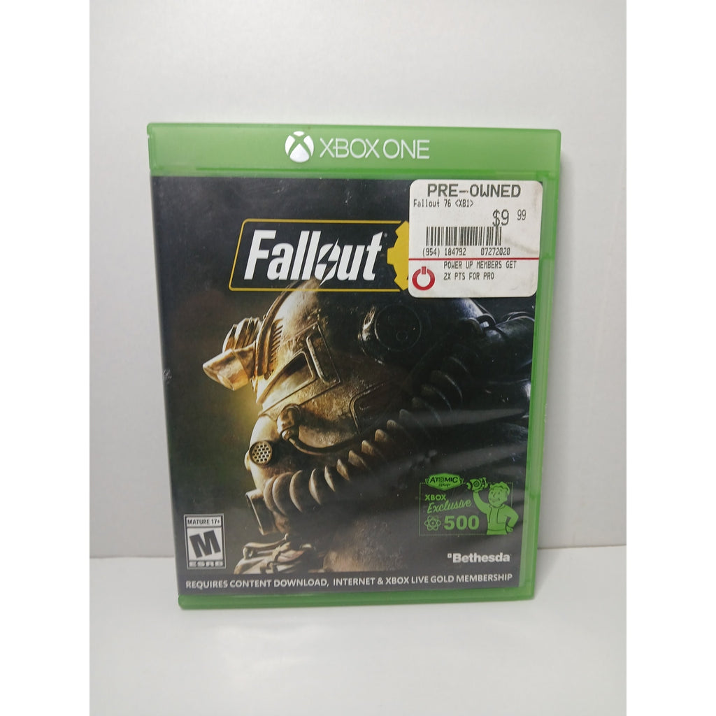 FALLOUT 76 CASE AND COVER ART ONLY XBOX ONE GAME