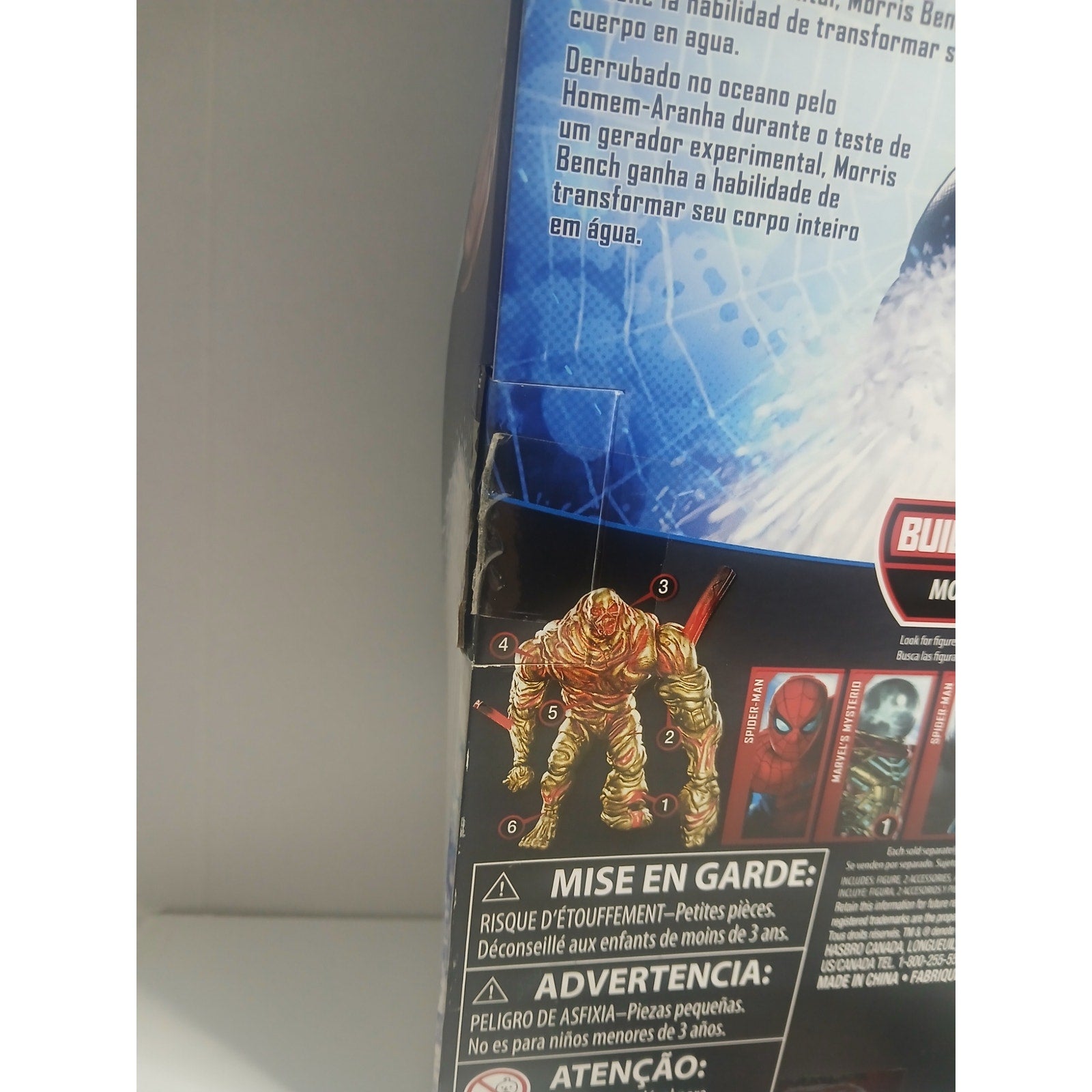 SPIDER-MAN HYDRO MAN (BAF) MARVEL LEGENDS NIB CIB (OPEN)