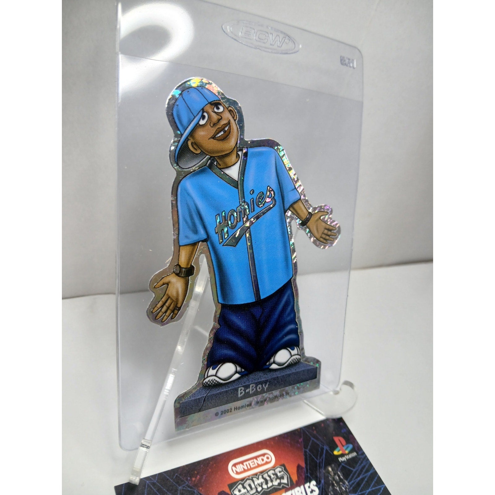 VINTAGE 2002 B BOY DIECUT HOMIES GONZALES GRAPHICS HOLOGRAPHIC STICKER
