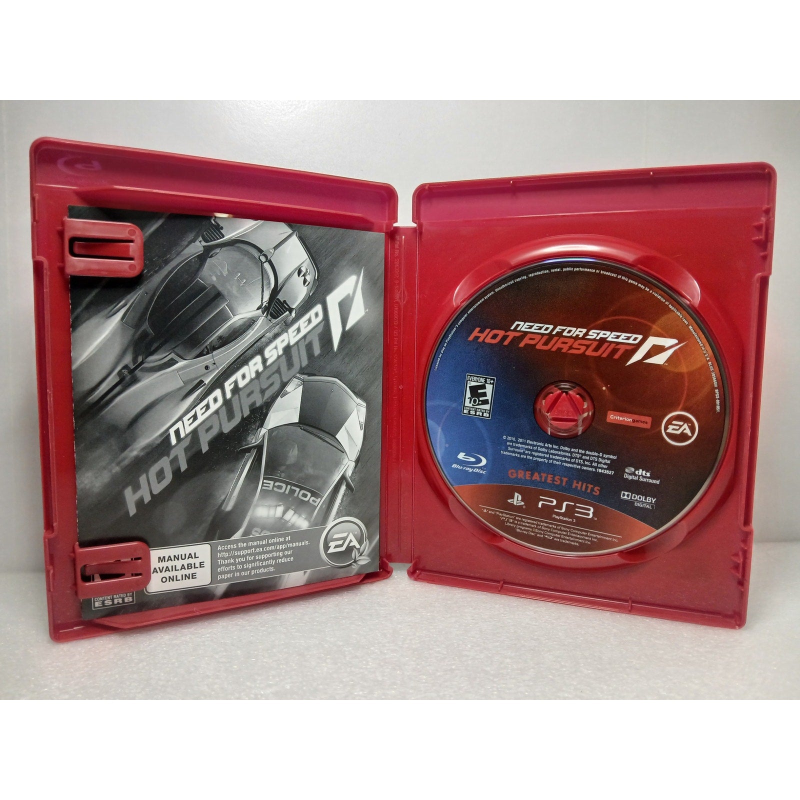 NEED FOR SPEED HOT PURSUIT CIB SONY PS3 GAME TESTED WORKING