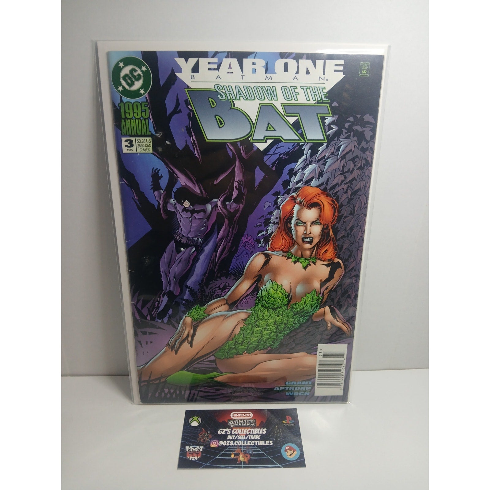 BATMAN POISON IVY 1995  SHADOW OF THE BAT #3 DC COMICS NEW BAG/BOARD
