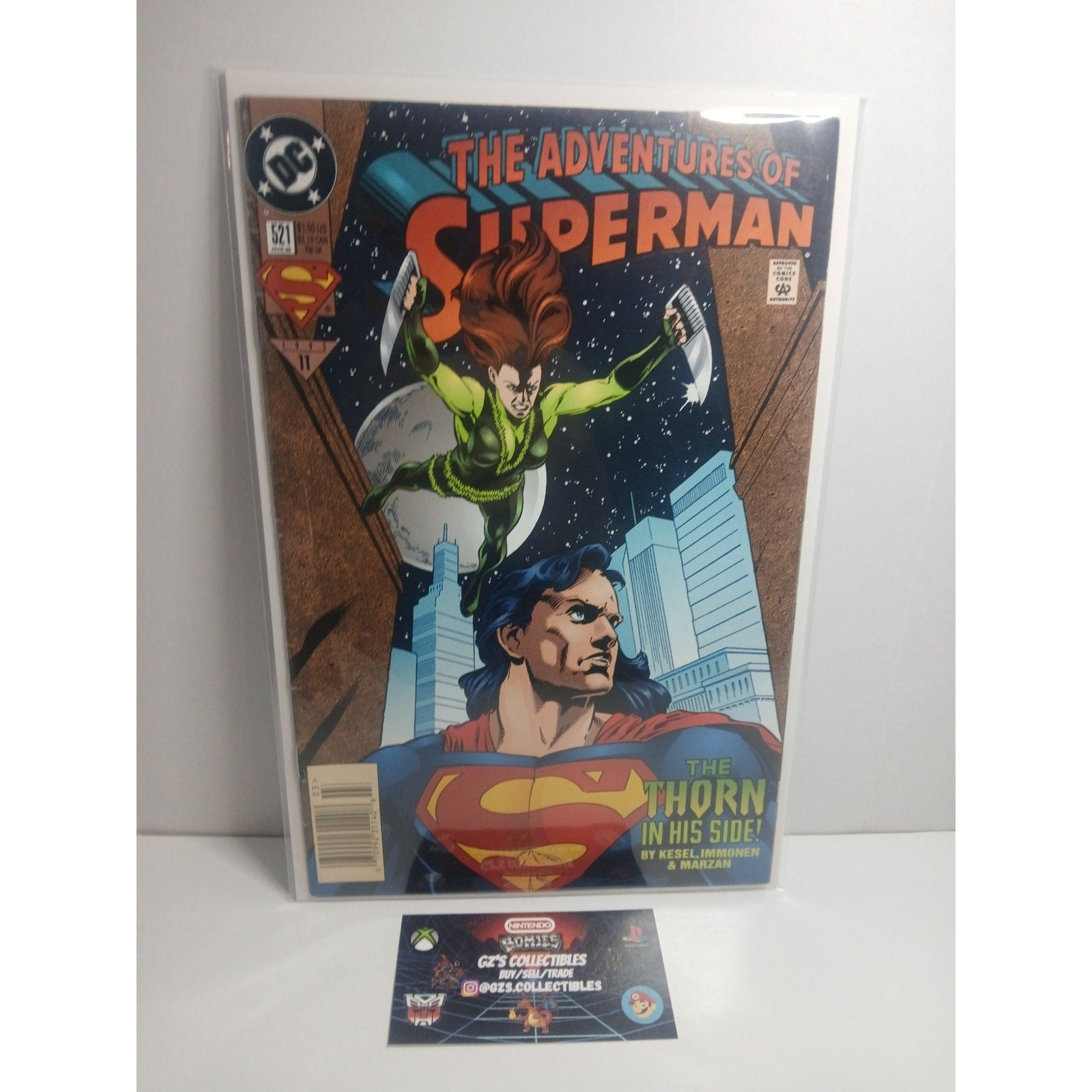 ADVENTURES OF SUPERMAN #521 1995 DC COMICS NEW BAG/BOARD