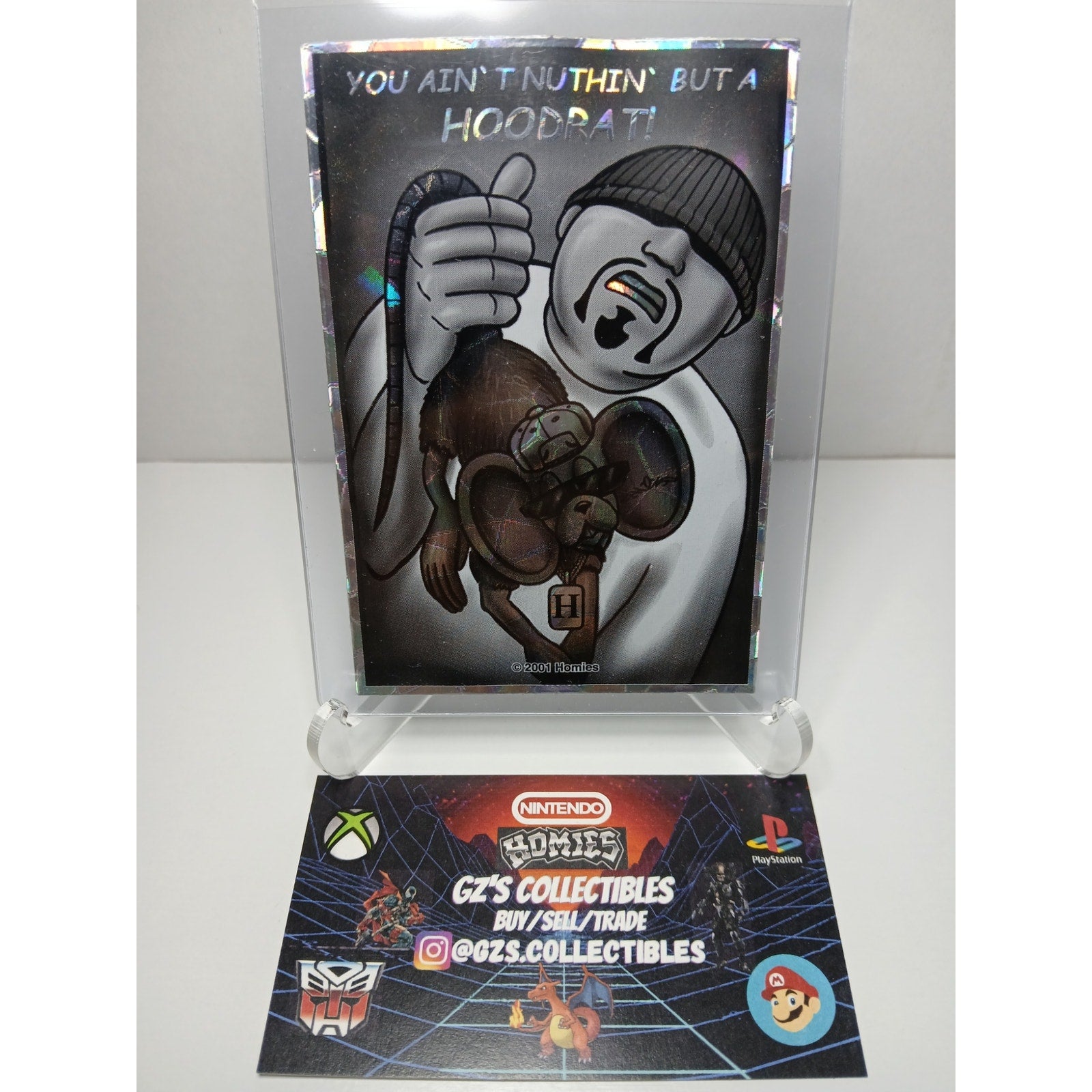 HOODRAT! VINTAGE 2001 SERIES 2 HOMIES GONZALES GRAPHICS HOLOGRAPHIC STICKER