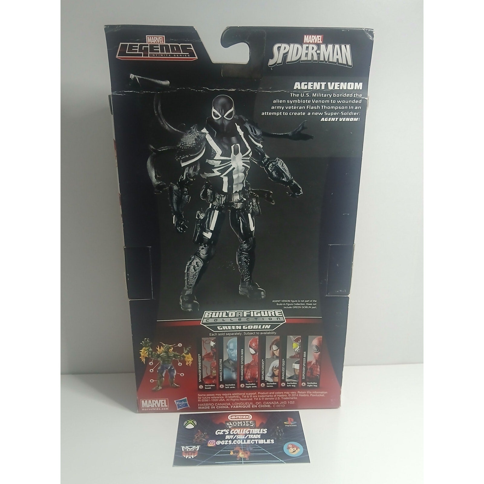 AGENT VENOM INFINITE SERIES MARVEL LEGENDS NIB CIB (OPEN)