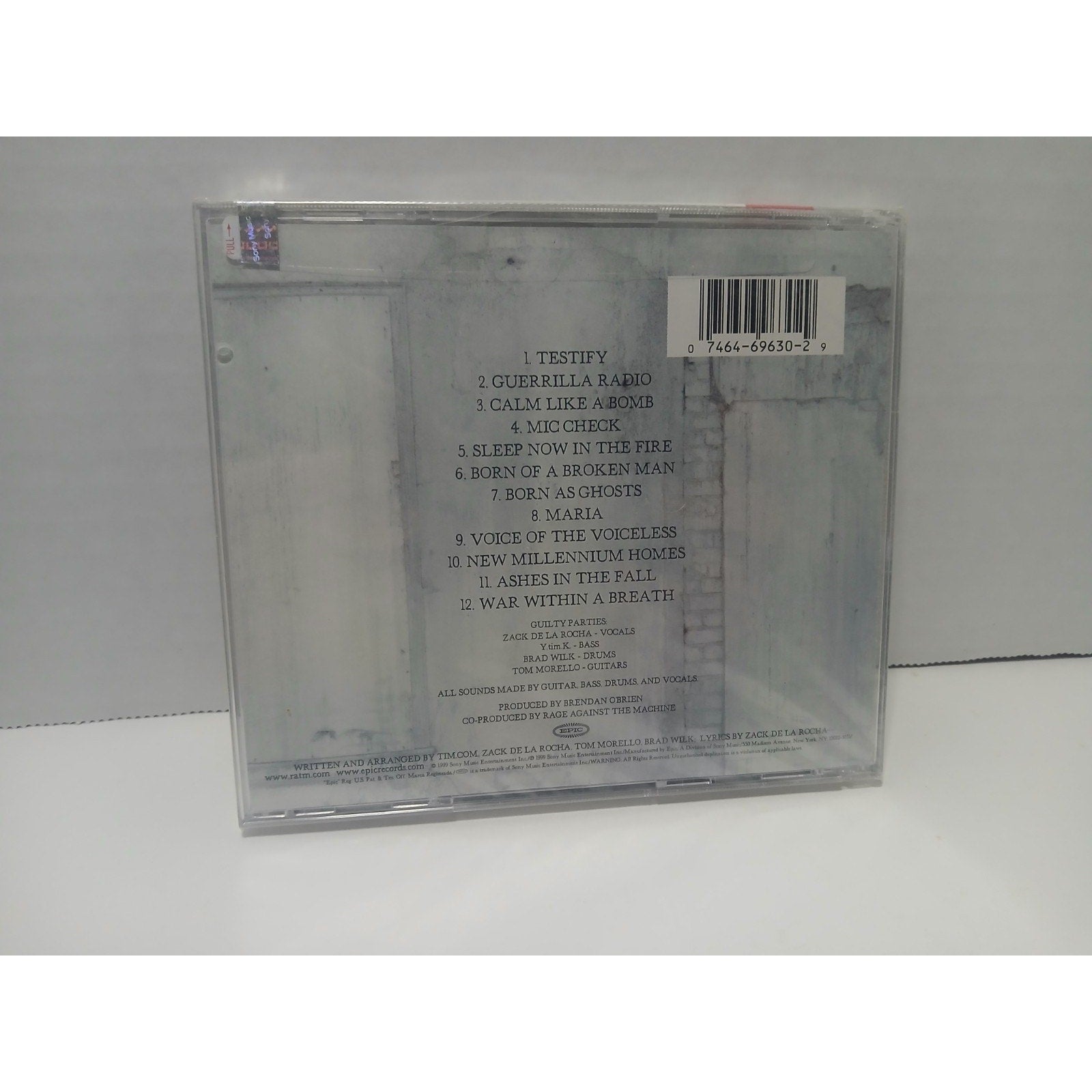 RAGE AGAINST THE MACHINE THE BATTLE OF LOS ANGELES 1999 CD BRAND NEW SEALED