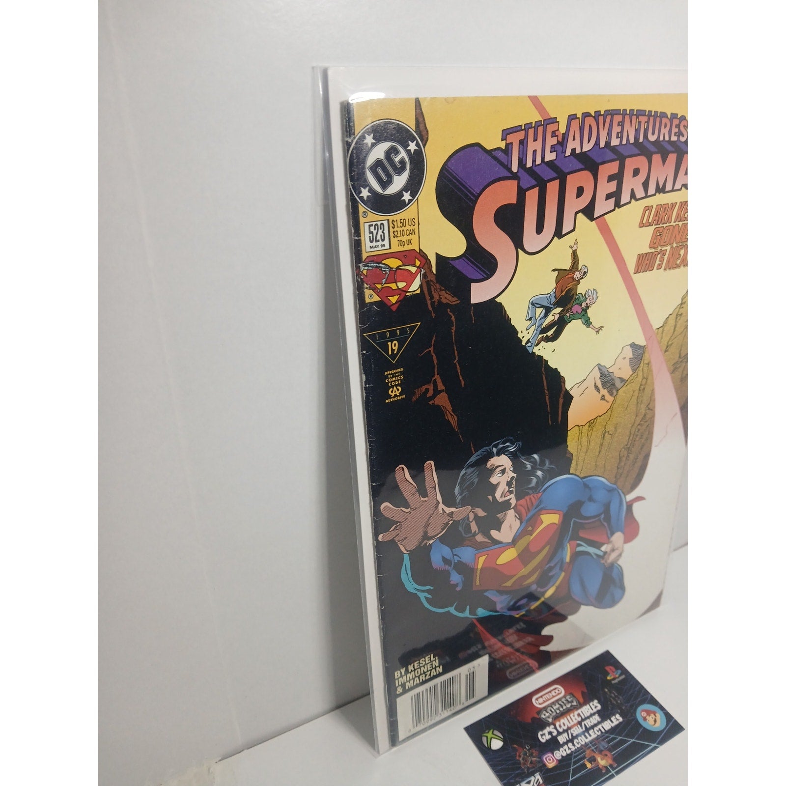 ADVENTURES OF SUPERMAN #523 DC COMICS NEW BAG/BOARD