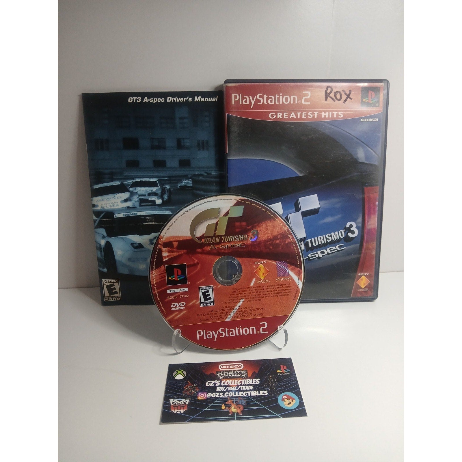 ✅ SONY PS2 GRAN TURISMO 3 A SPEC CIB TESTED WORKING