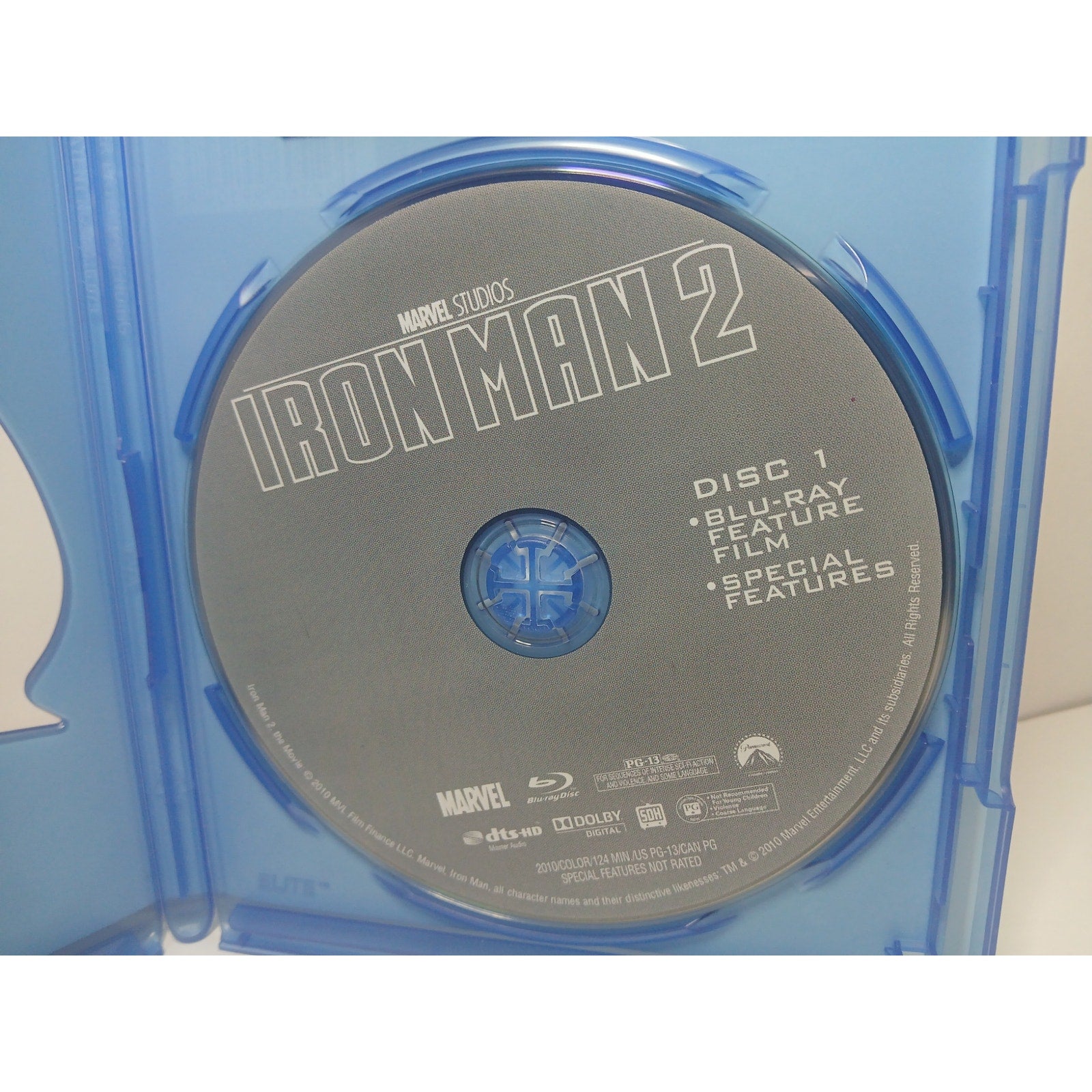 IRON MAN 2 BLU RAY MOVIE CLEANED* TESTED WORKING