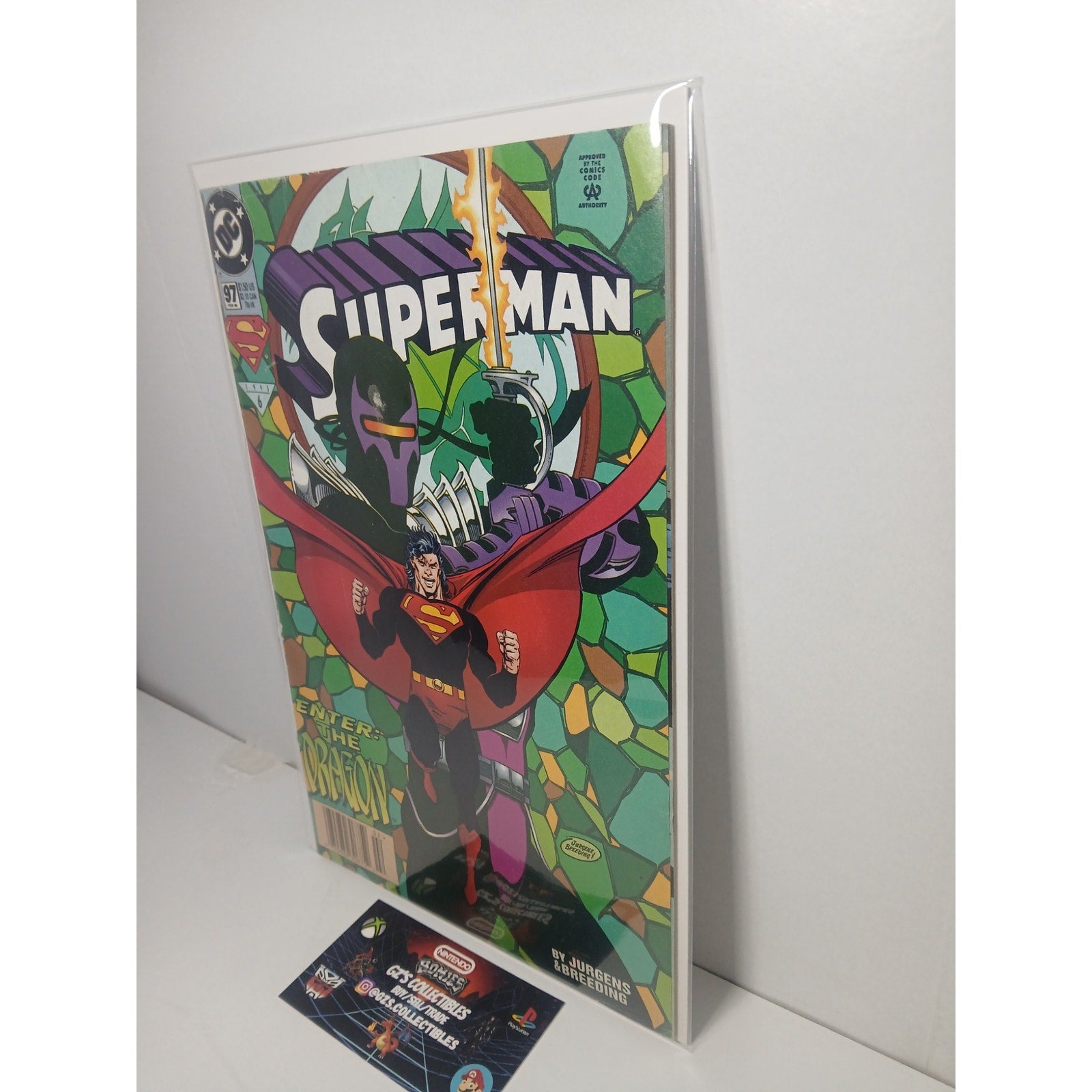 SUPERMAN #97 1995 DC COMICS NEW BAG/BOARD
