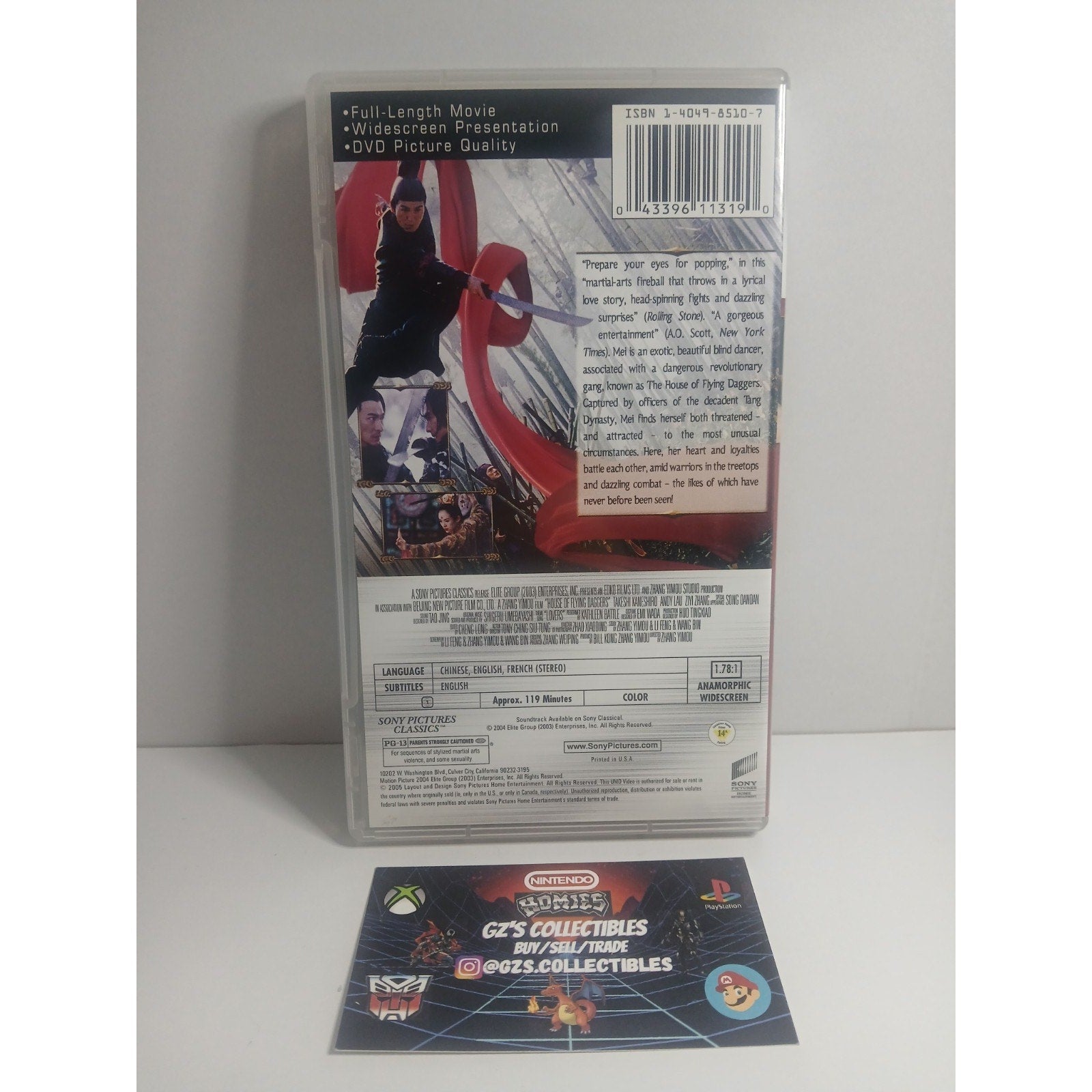 ✅ SONY PSP HOUSE OF FLYING DAGGERS CIB UMD MOVIE TESTED WORKING MINT
